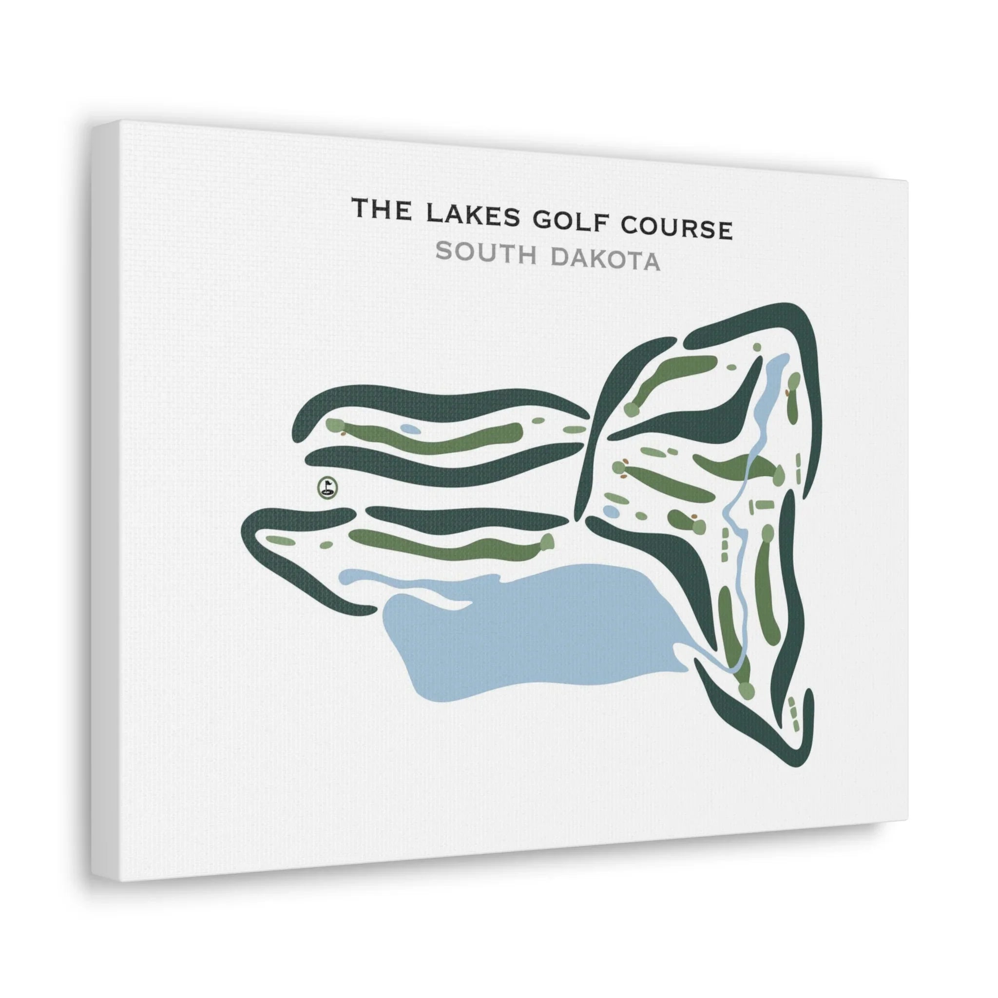 The Lakes Golf Course, South Dakota - Printed Golf Courses