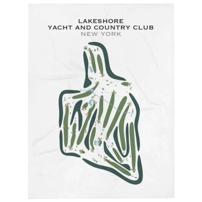 Lakeshore Yacht & Country Club, New York - Printed Golf Courses