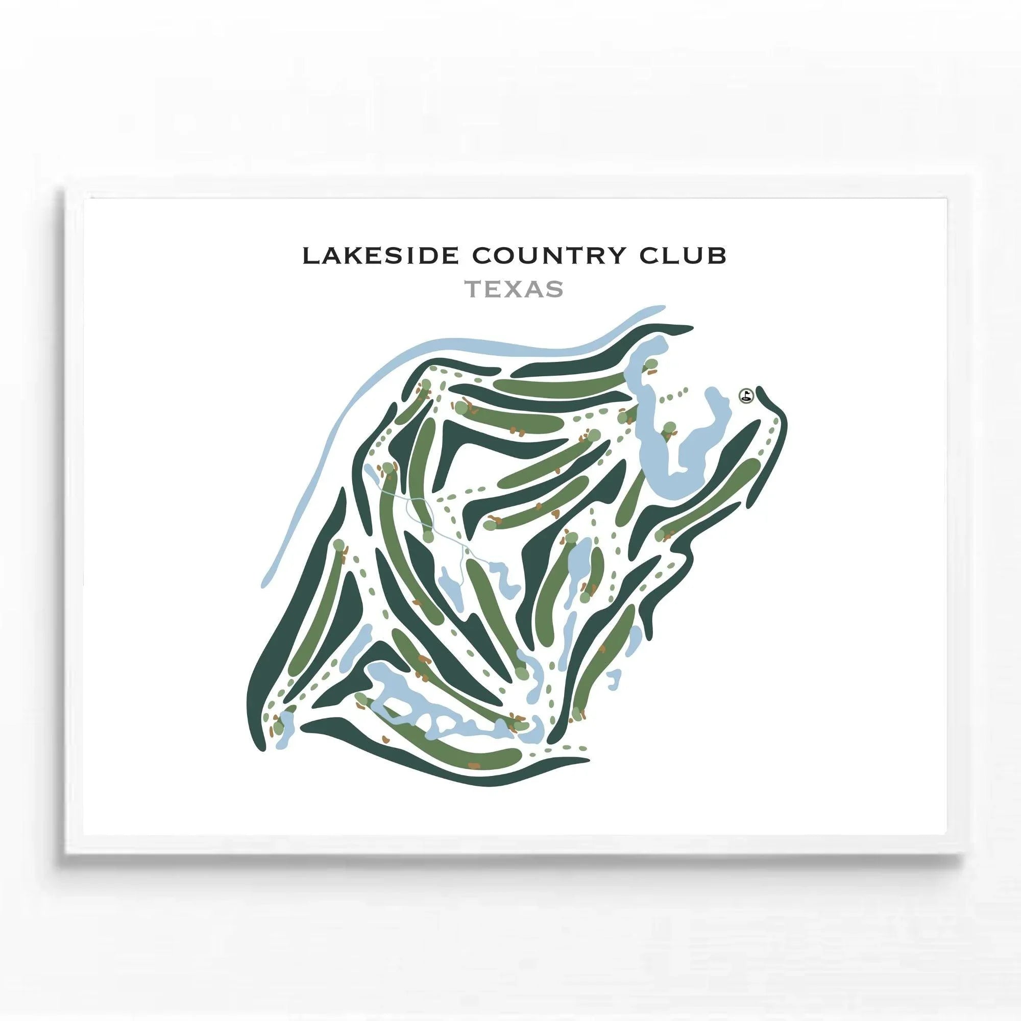 Lakeside Country Club, Texas - Printed Golf Courses