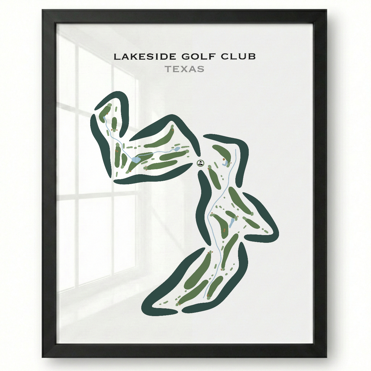 Lakeside Golf Club, Texas - Printed Golf Courses