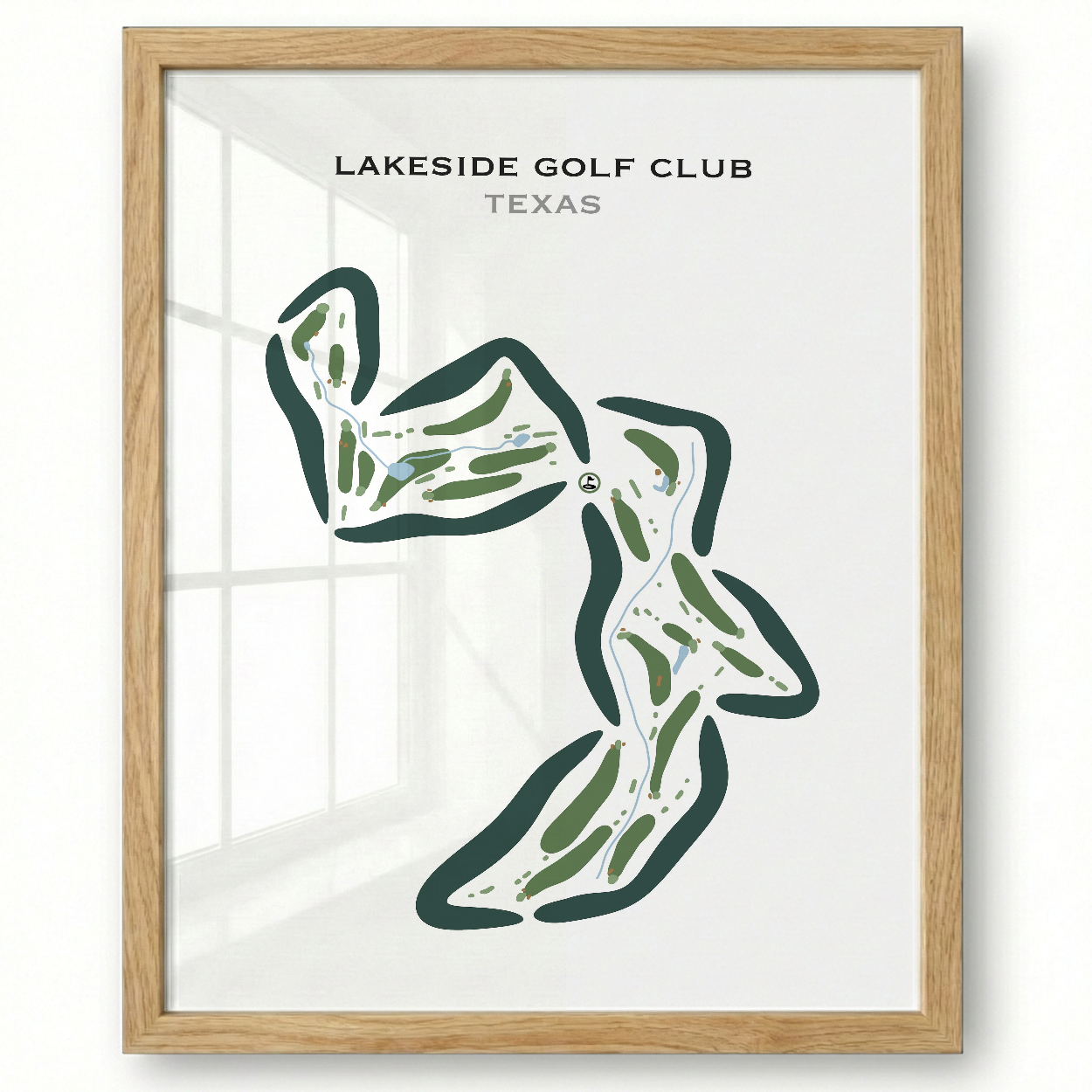 Lakeside Golf Club, Texas - Printed Golf Courses