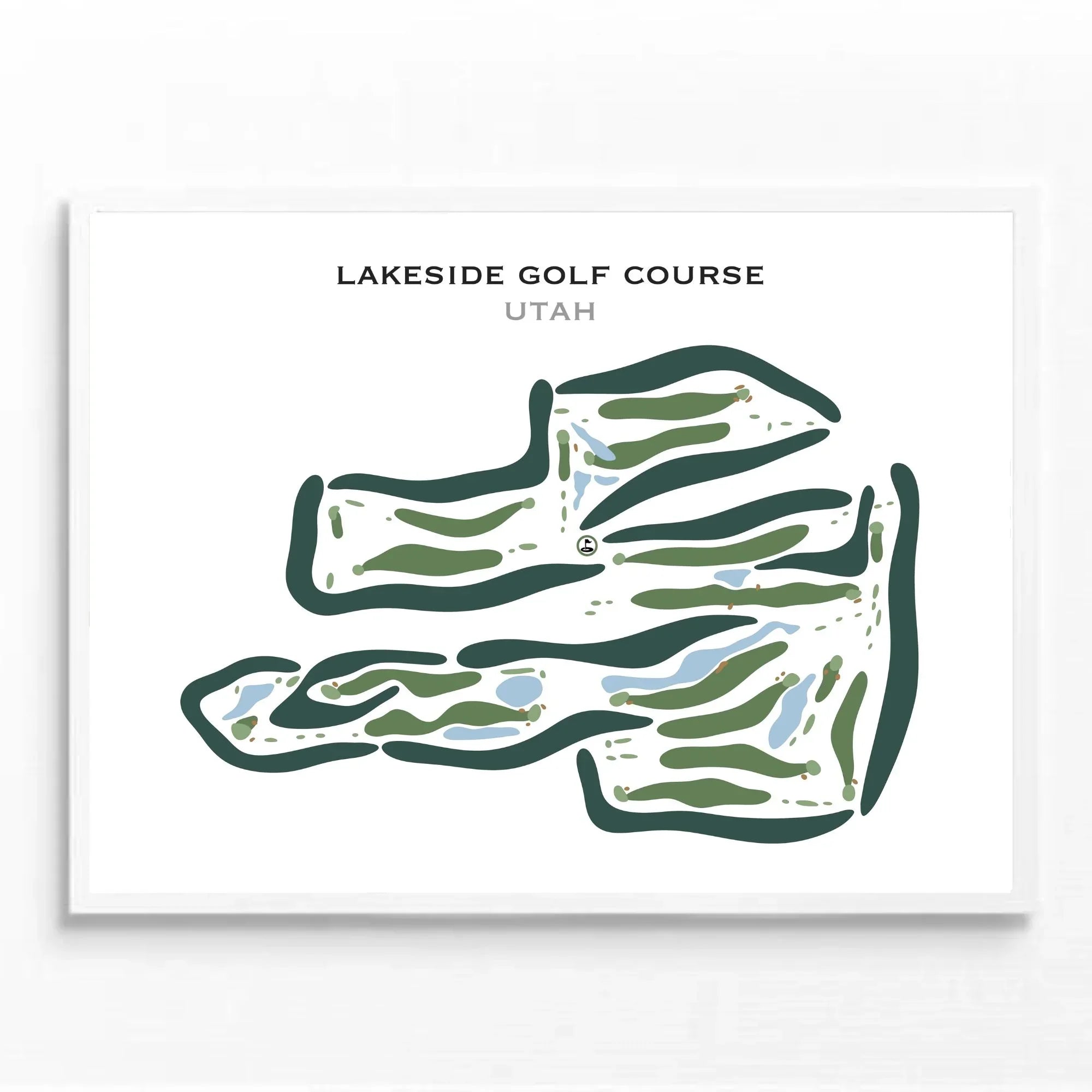 Lakeside Golf Course, West Bountiful Utah - Printed Golf Courses