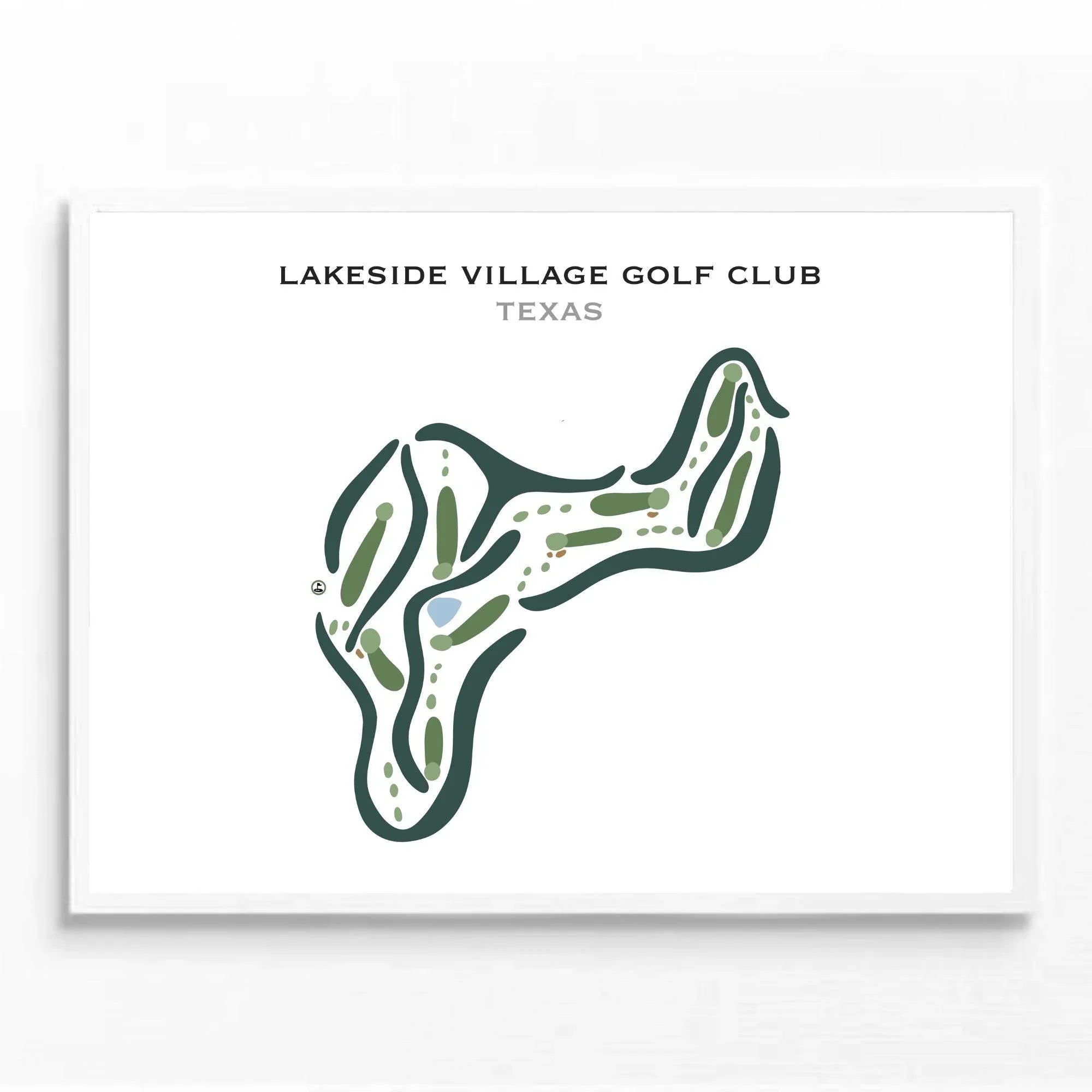 Lakeside Village Golf Club, Texas - Printed Golf Courses