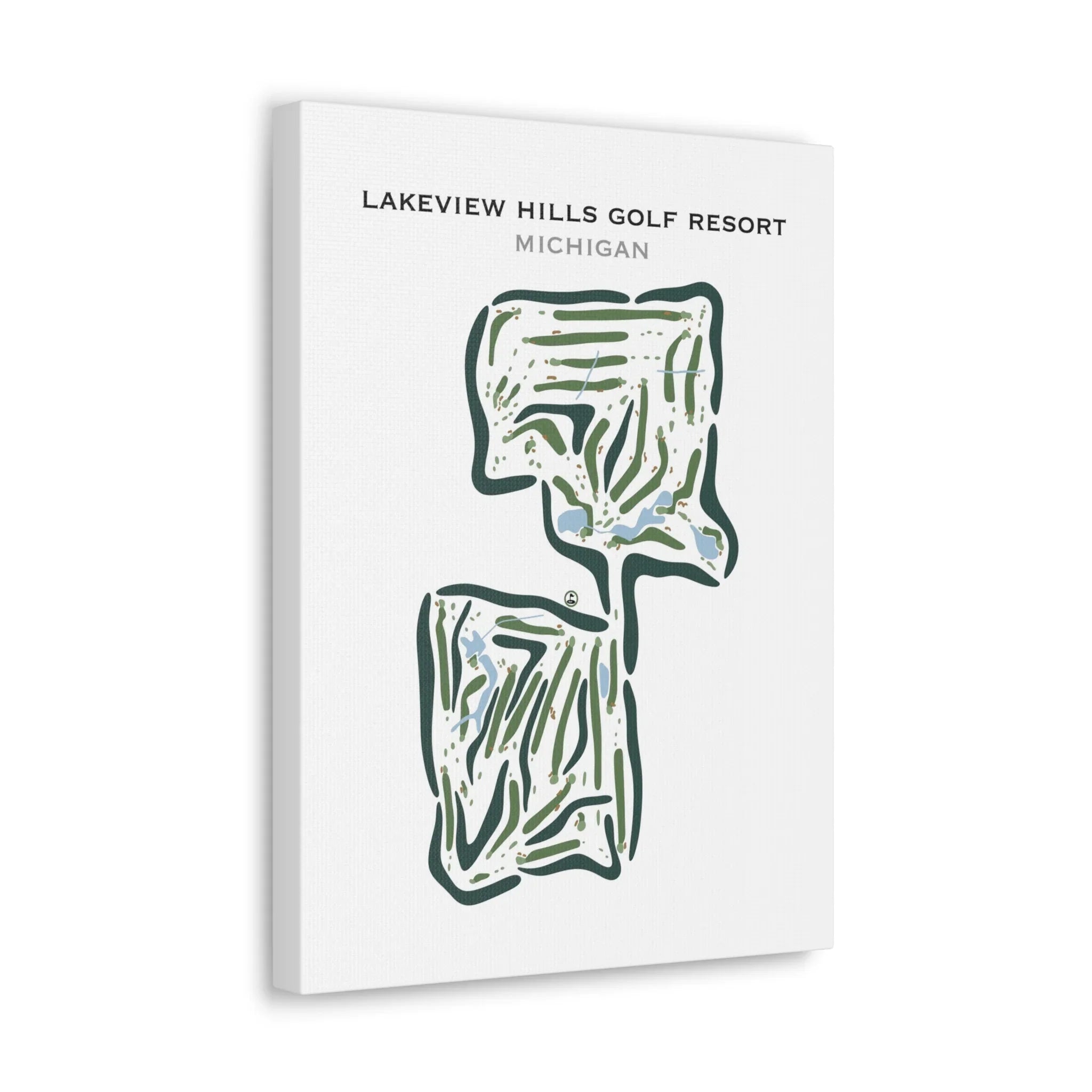 Lakeview Hills Golf Resort, Michigan - Printed Golf Courses