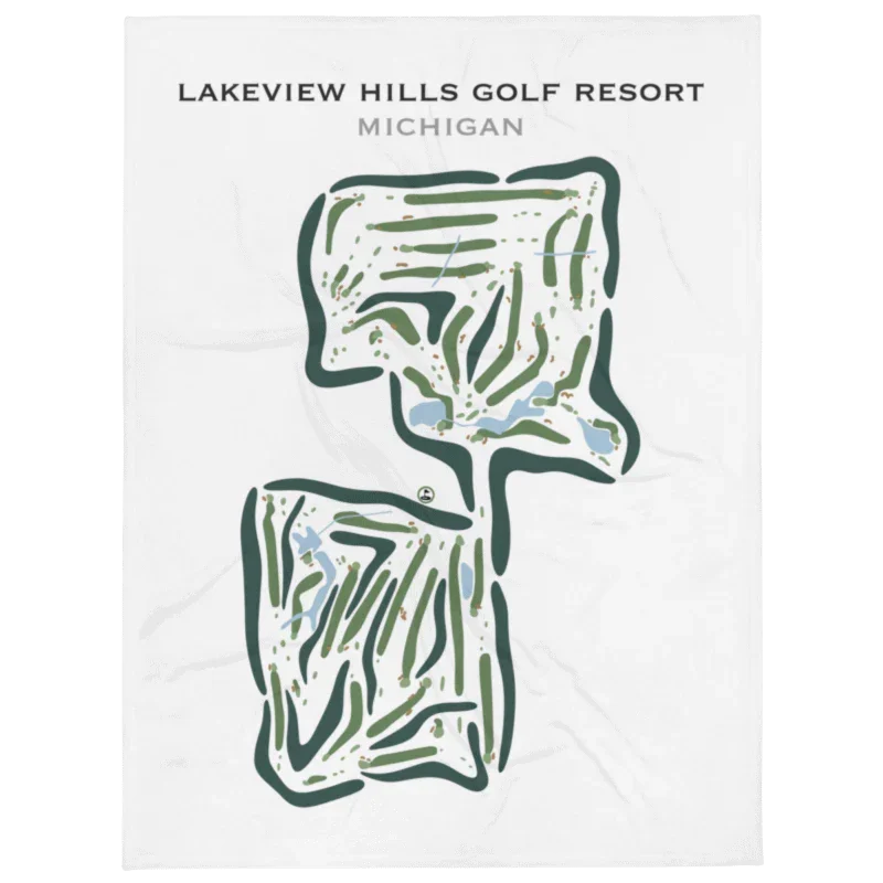 Lakeview Hills Golf Resort, Michigan - Printed Golf Courses