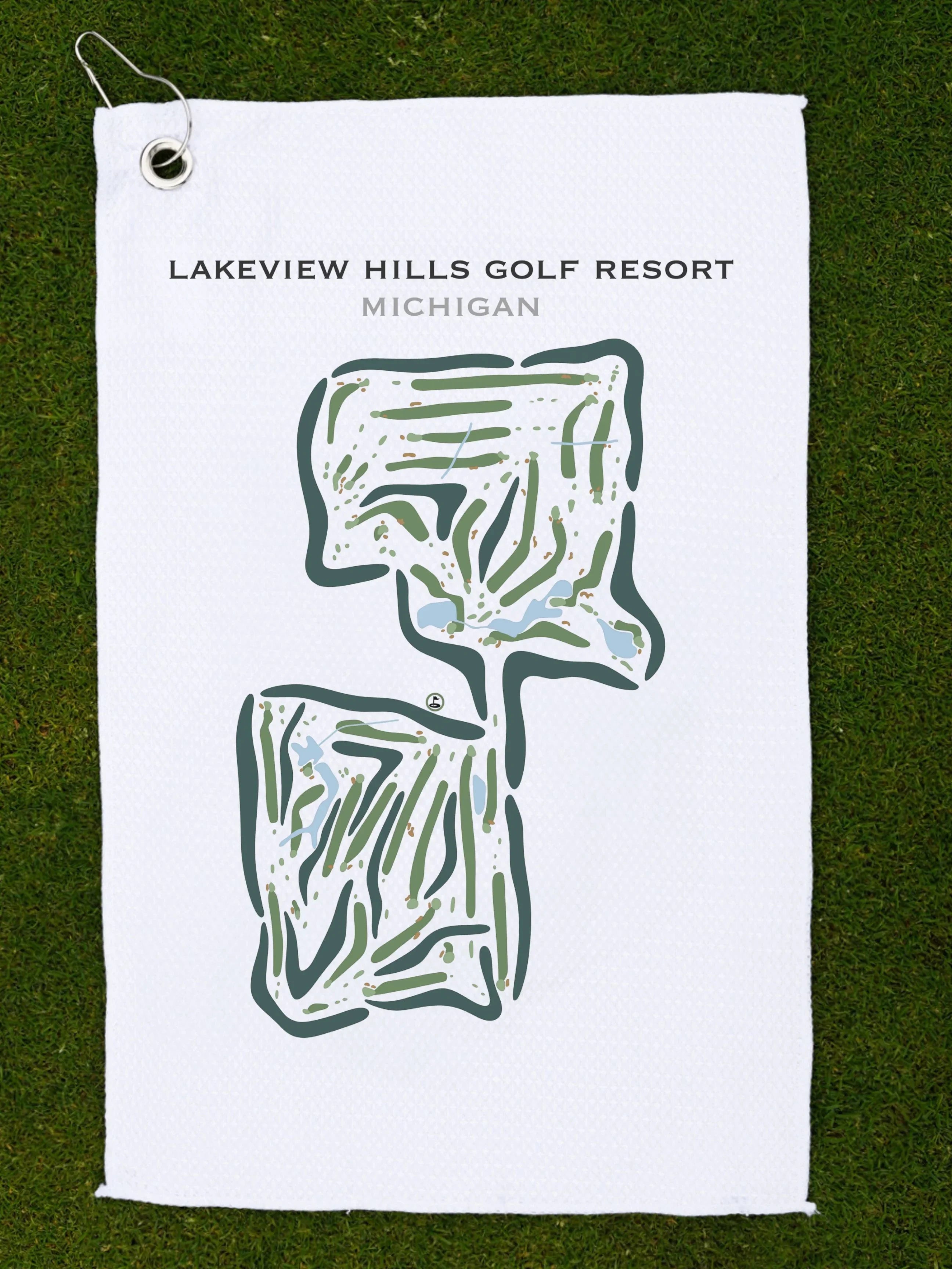 Lakeview Hills Golf Resort, Michigan - Printed Golf Courses