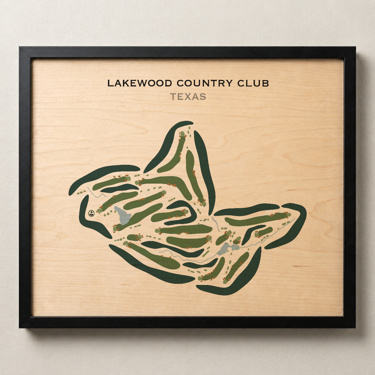 Lakewood Country Club, Texas - Printed Golf Courses