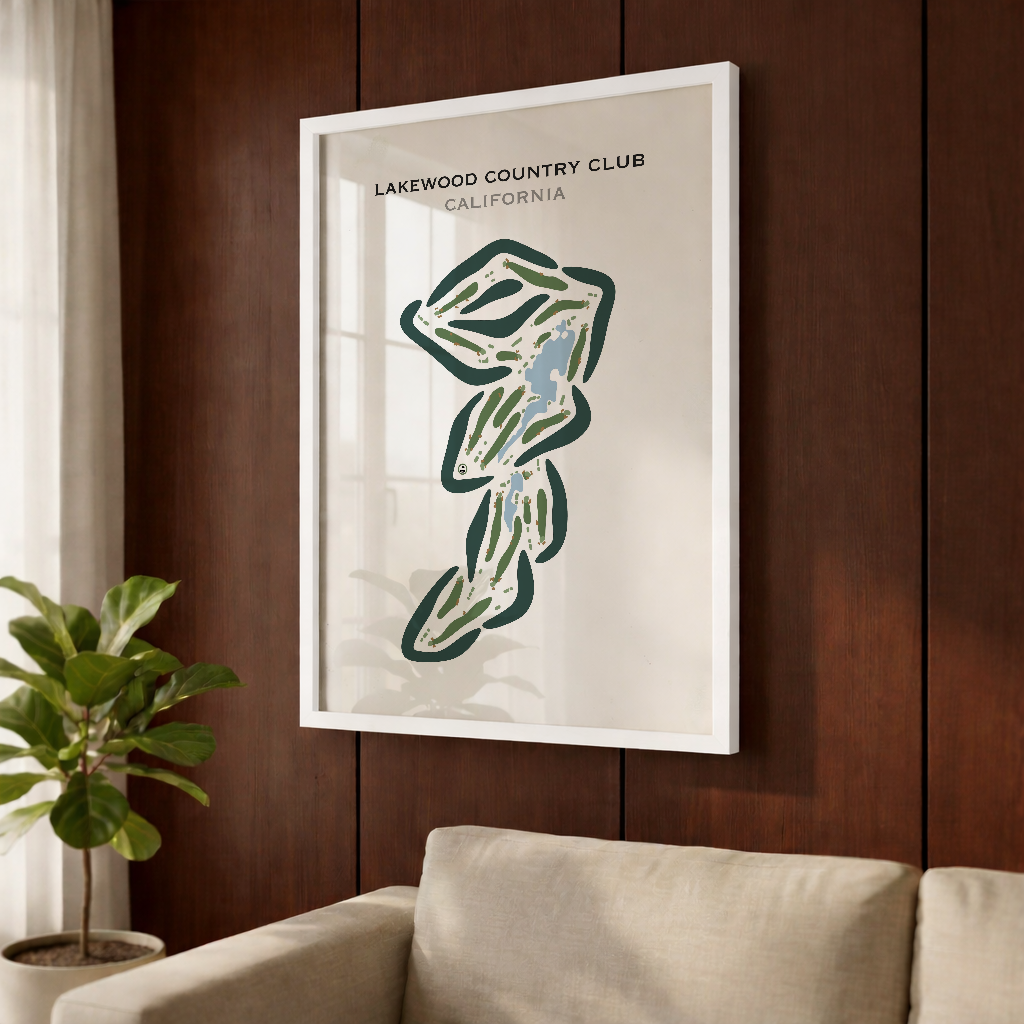 Lakewood Country Club, California - Printed Golf Courses