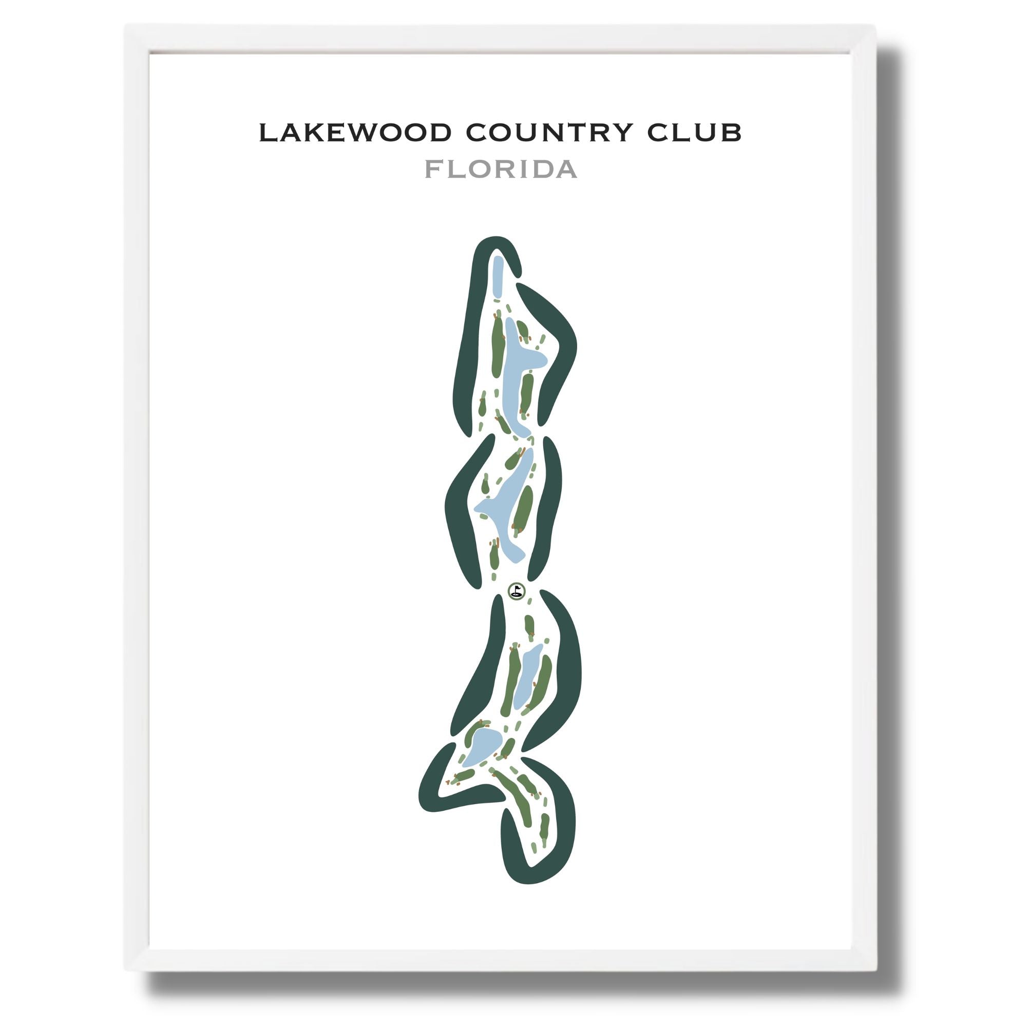 Lakewood Country Club, Florida - Printed Golf Courses