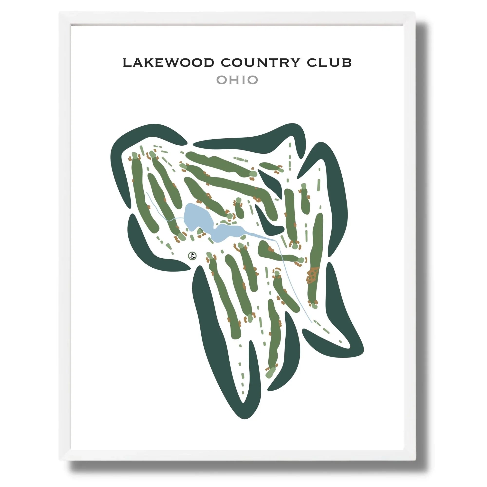 Lakewood Country Club, Westlake, Ohio - Printed Golf Courses