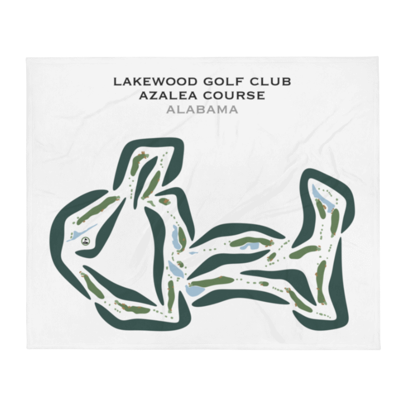 Lakewood Golf Club - Azalea Course, Alabama - Printed Golf Courses