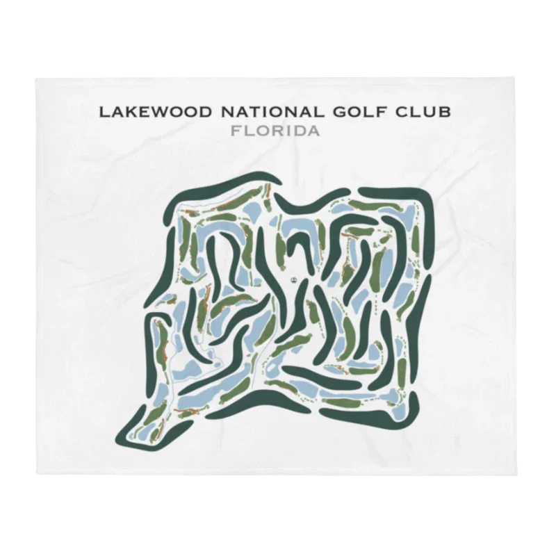 Lakewood National Golf Club Commander and Piper Course, Florida - Printed Golf Courses