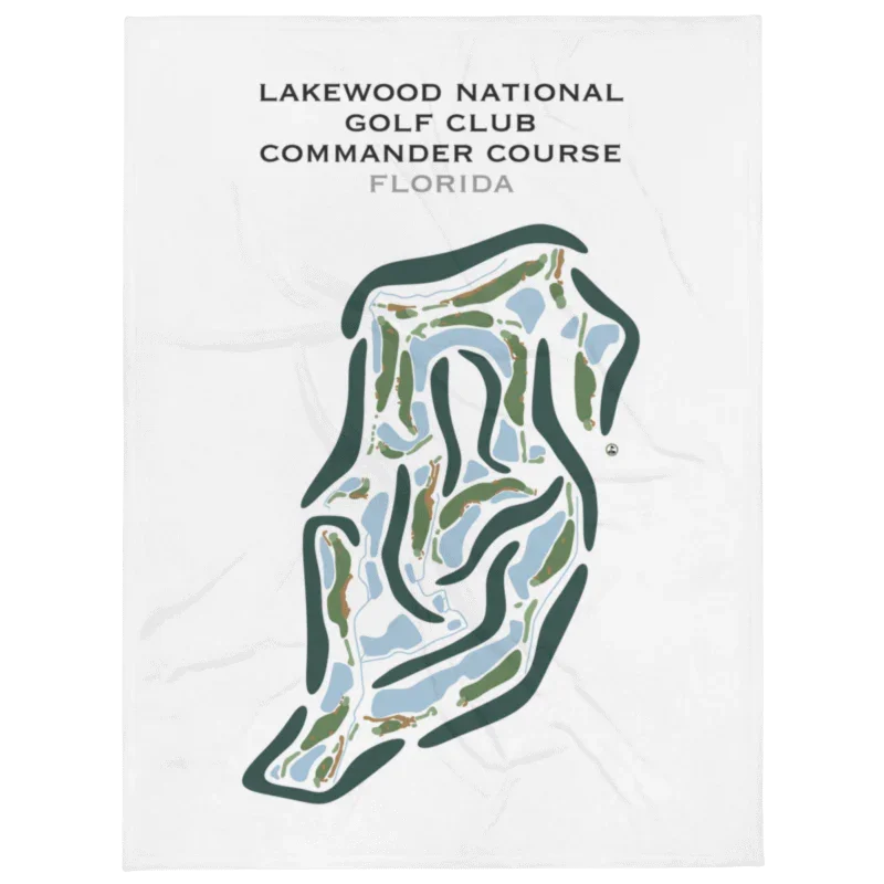 Lakewood National Golf Club Commander Course, Florida - Printed Golf Courses