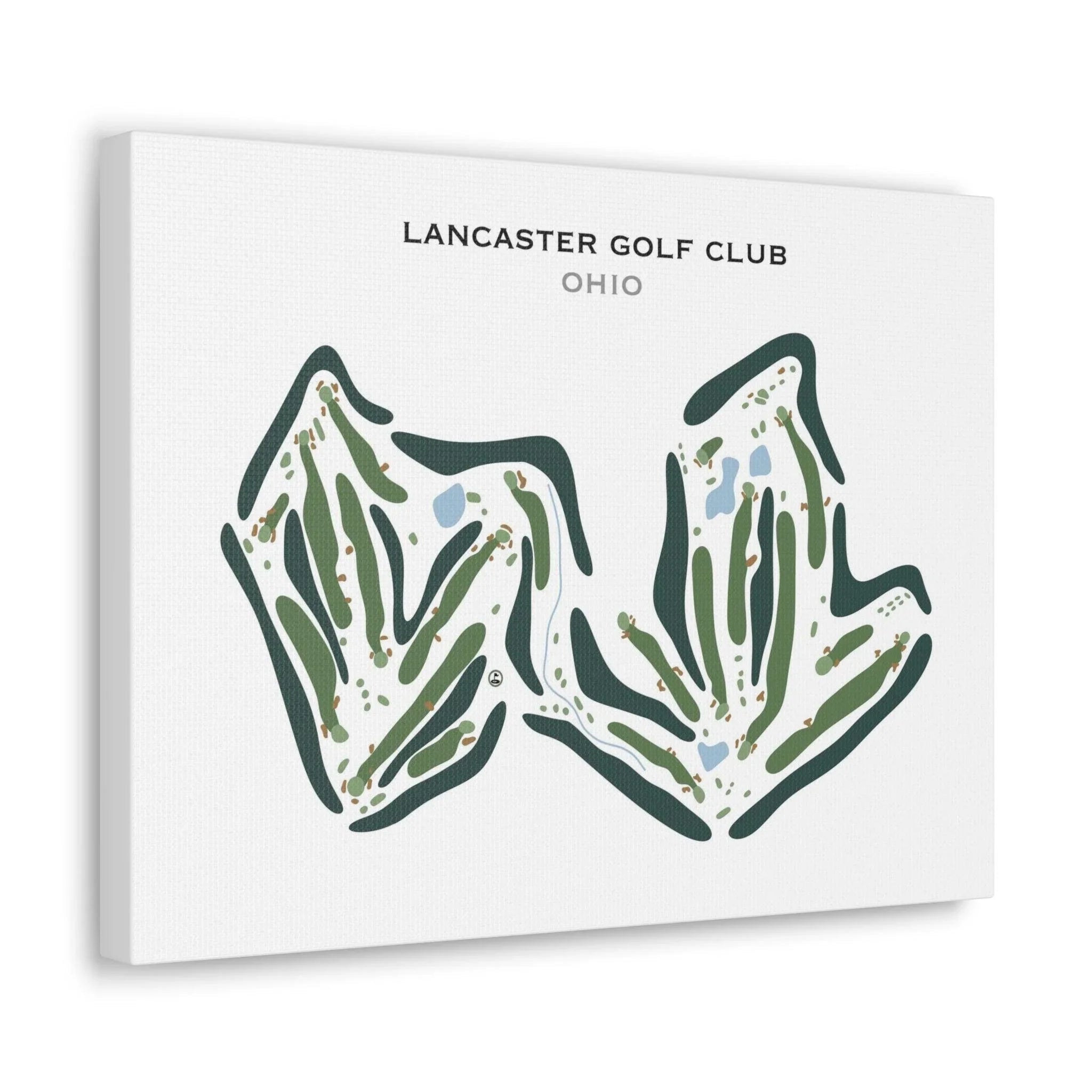 Lancaster Golf Club, Ohio - Printed Golf Course