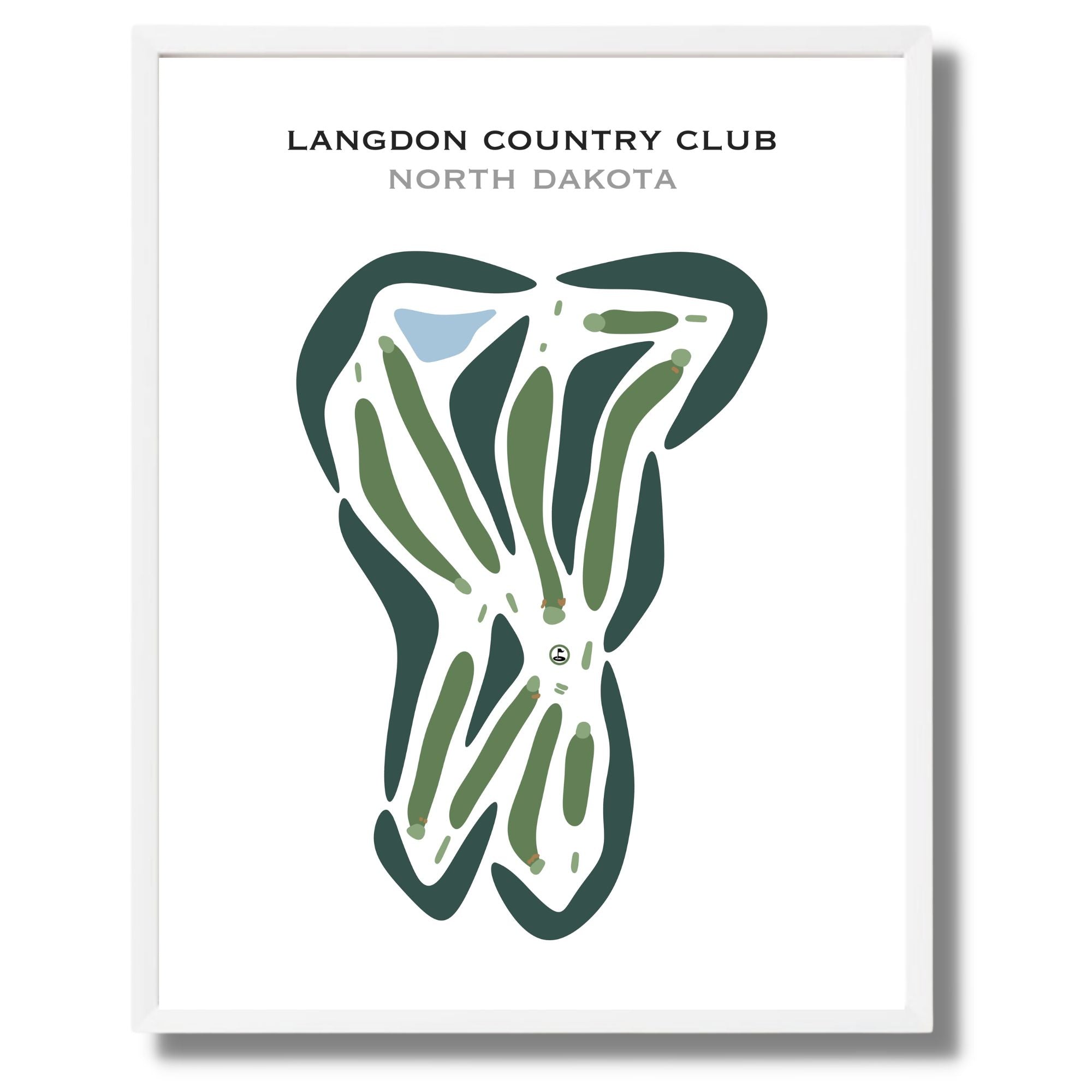 Langdon Country Club, North Dakota - Printed Golf Courses