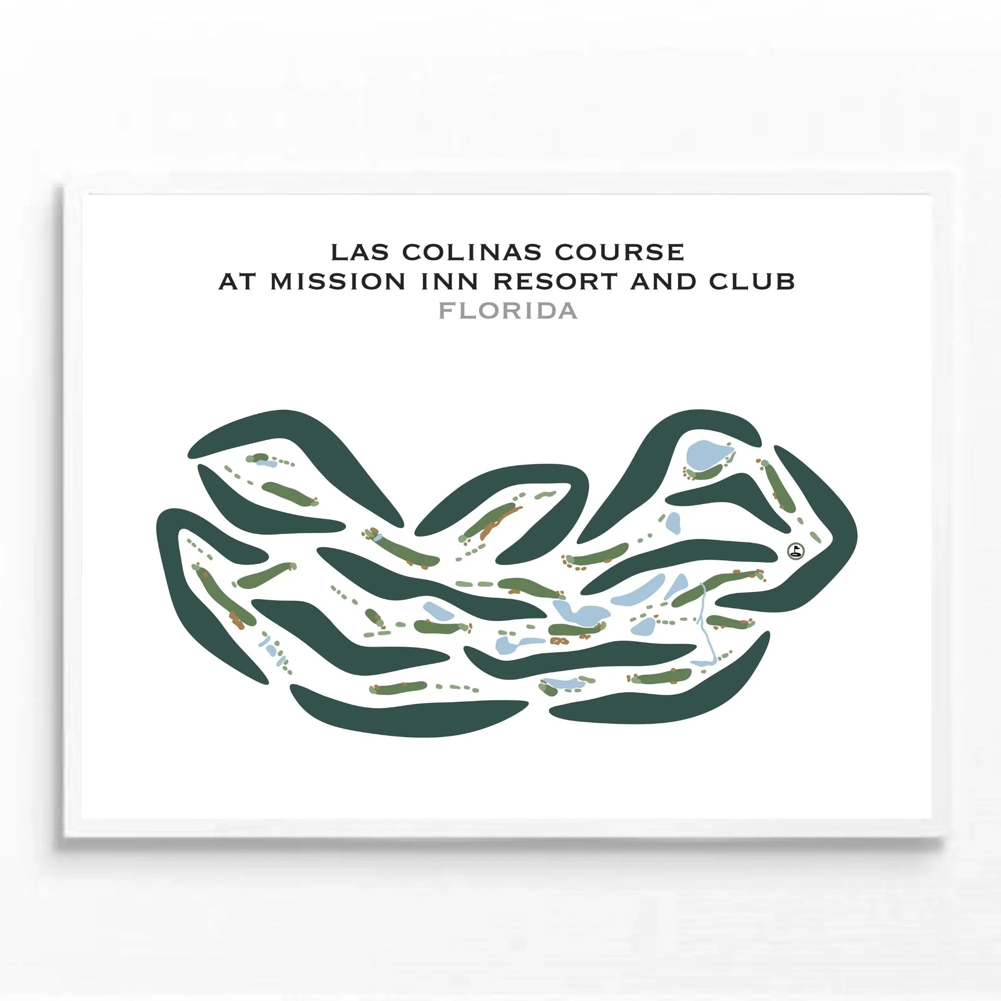 Las Colinas Course at Mission Inn Resort & Club, Florida - Printed Golf Courses