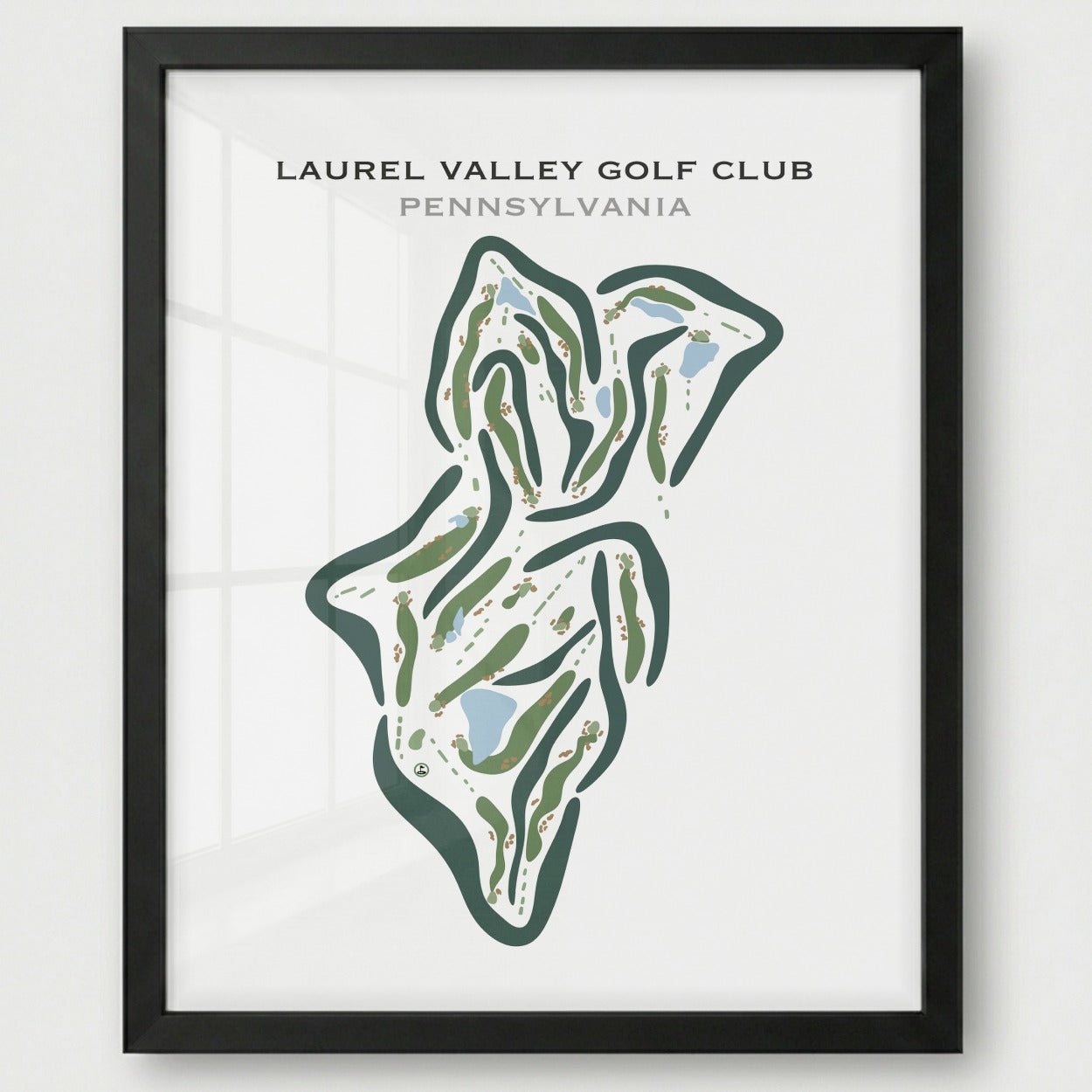 Laurel Valley Golf Club, Pennsylvania - Printed Golf Courses