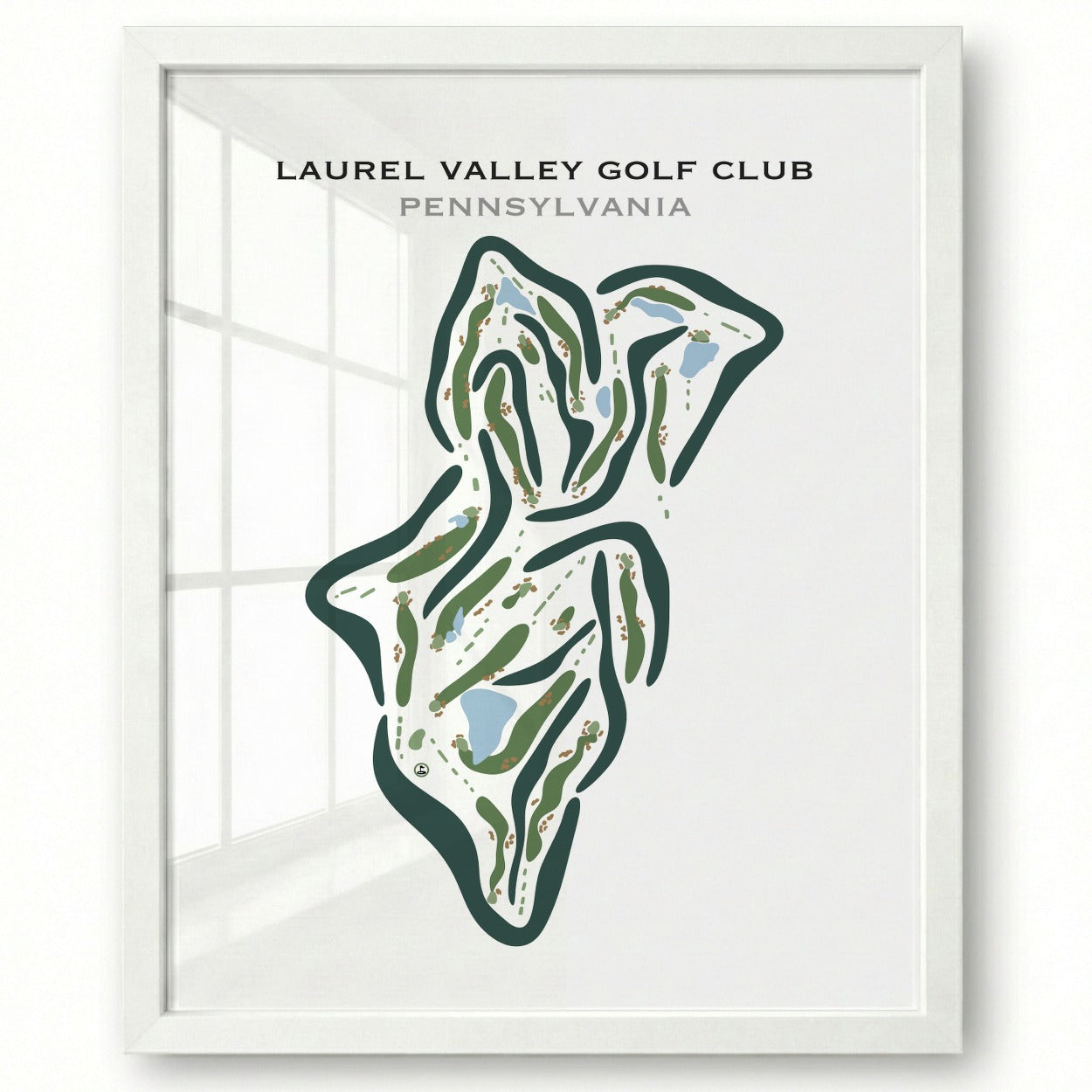 Laurel Valley Golf Club, Pennsylvania - Printed Golf Courses