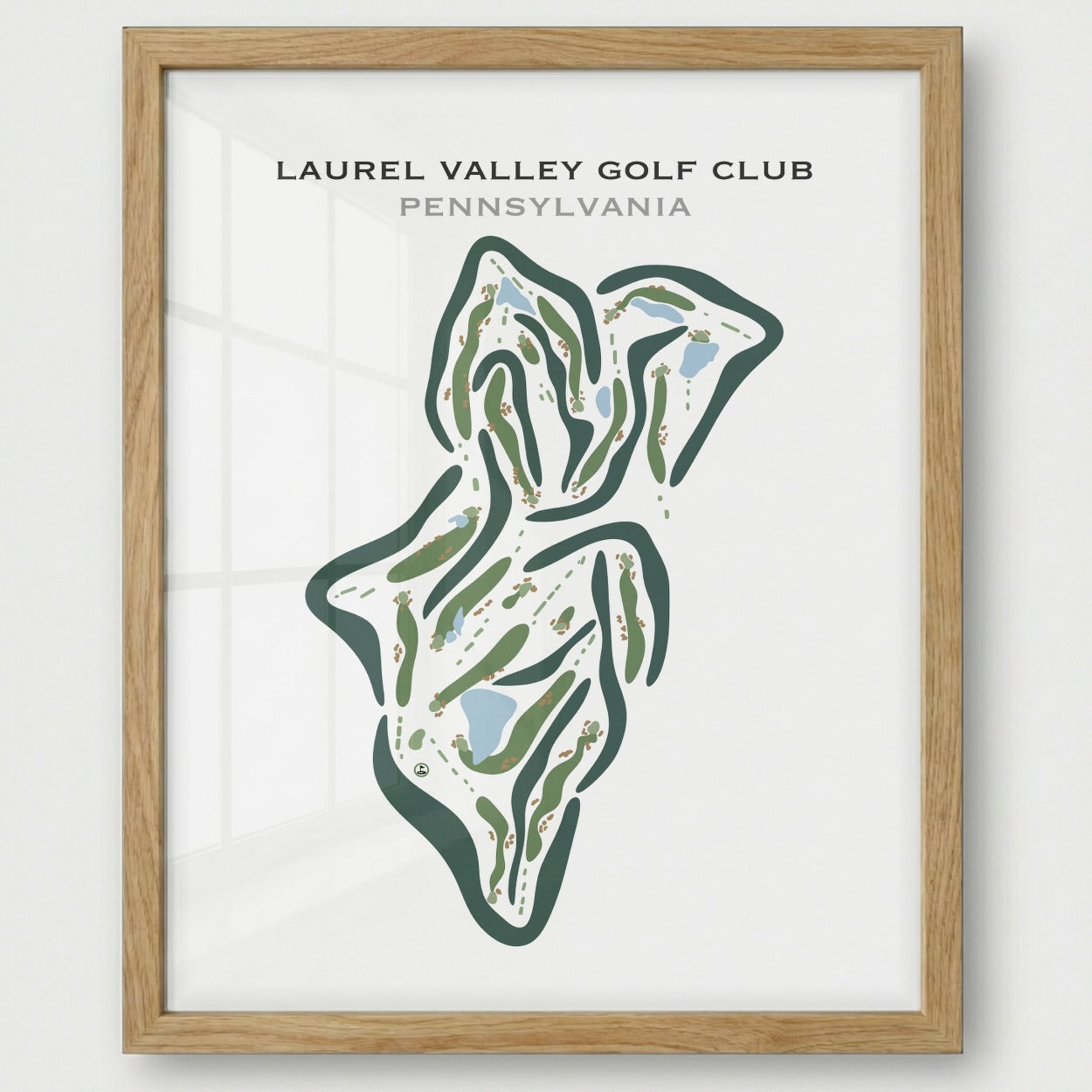 Laurel Valley Golf Club, Pennsylvania - Printed Golf Courses
