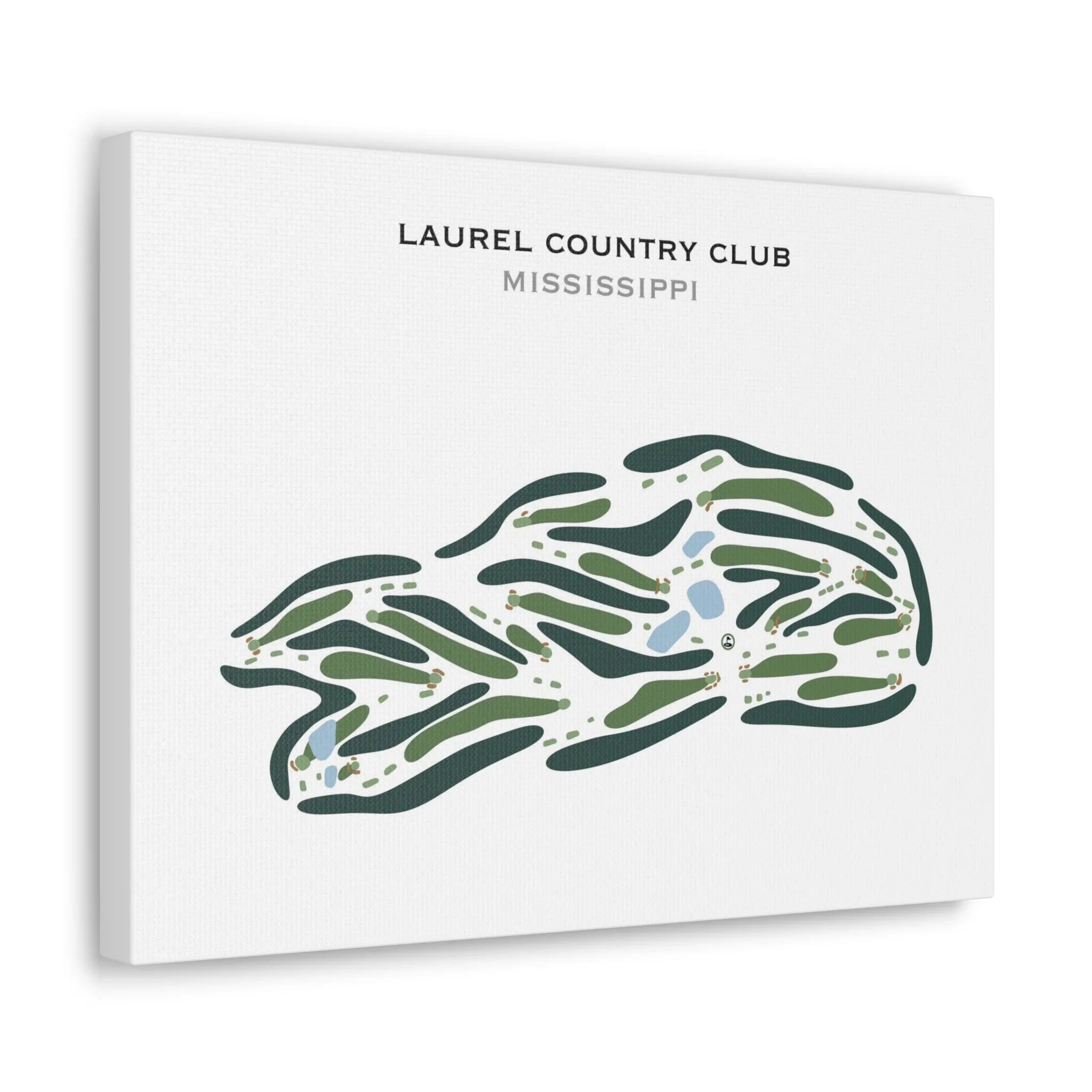 Laurel Country Club, Mississippi - Printed Golf Course