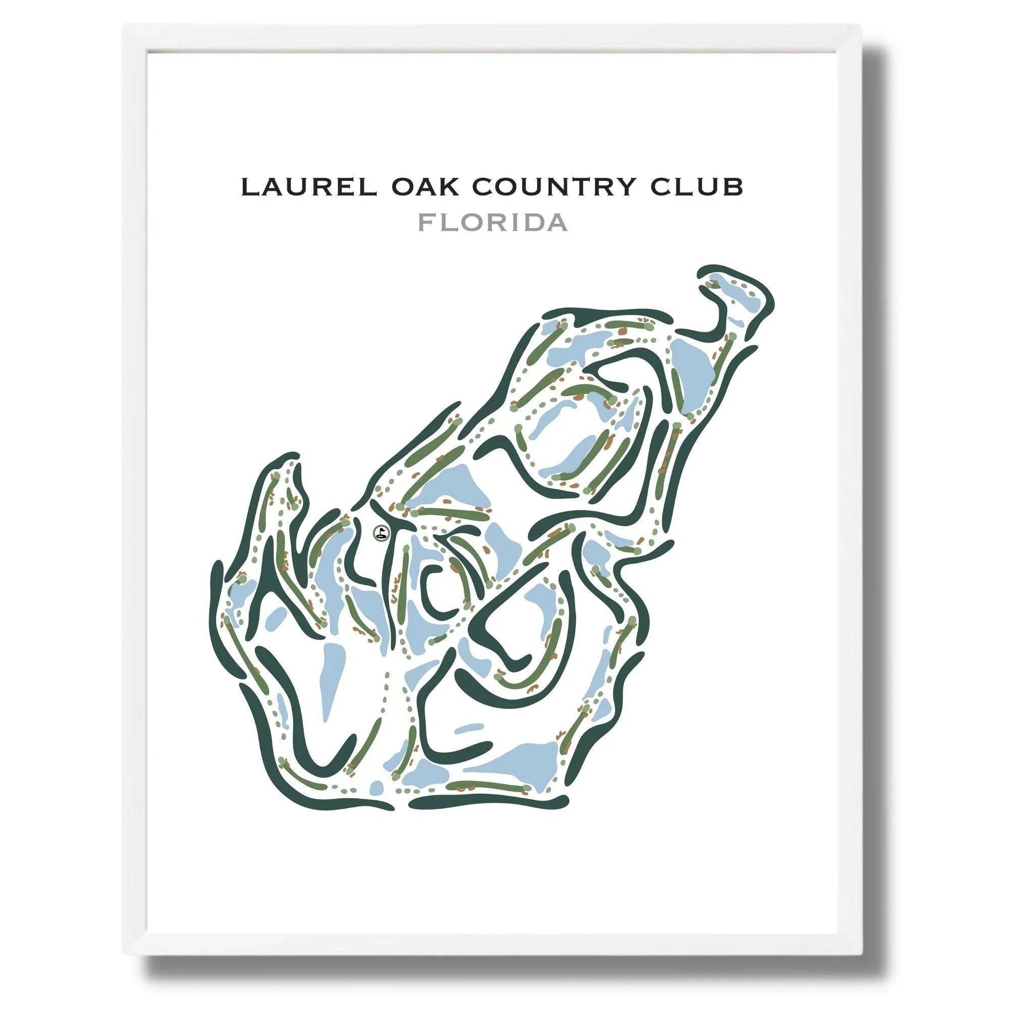 Laurel Oak Country Club, Florida - Printed Golf Courses