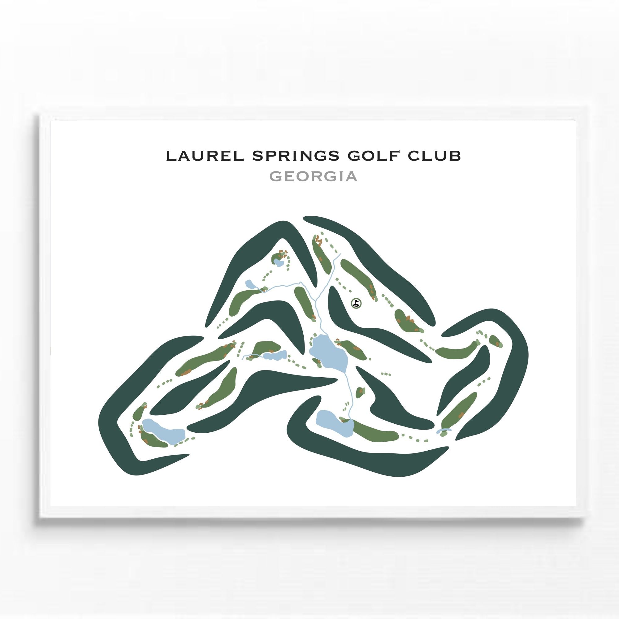 Laurel Springs Golf Club, Georgia - Printed Golf Courses