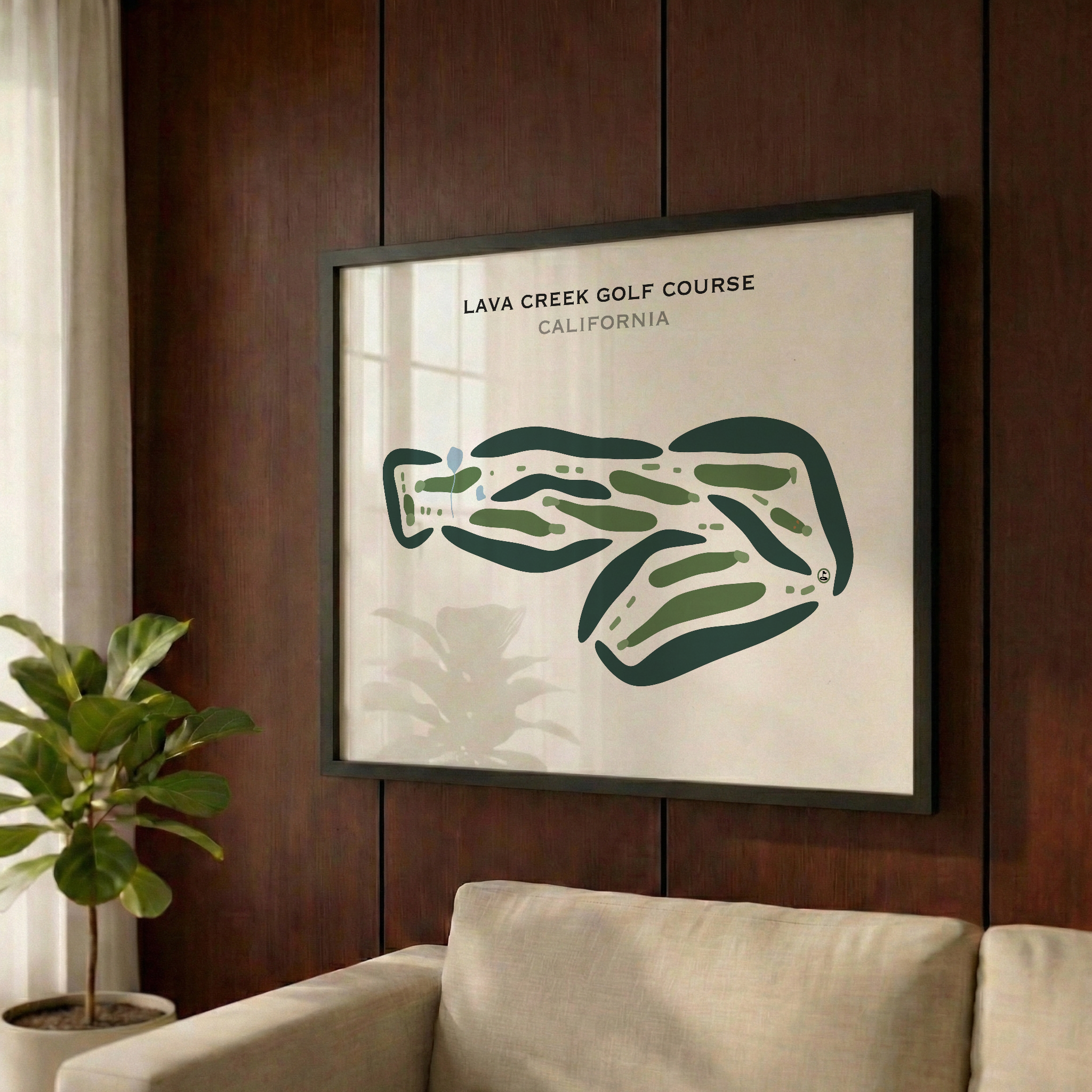 Lava Creek Golf Course, California - Printed Golf Courses