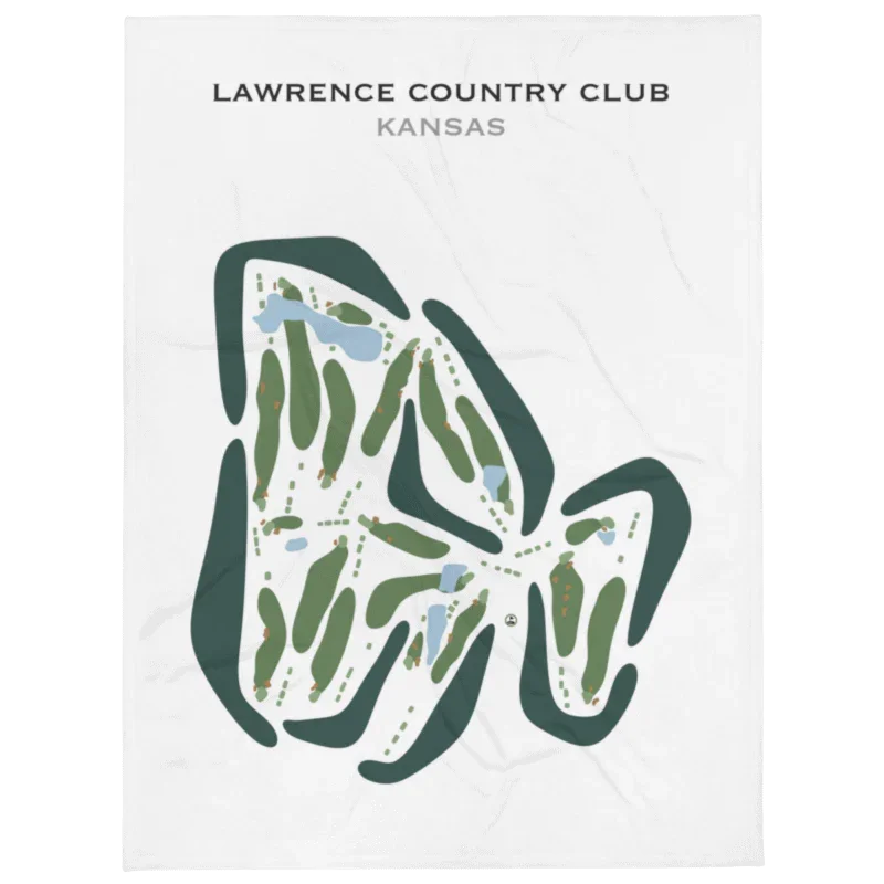 Lawrence Country Club, Kansas - Printed Golf Courses