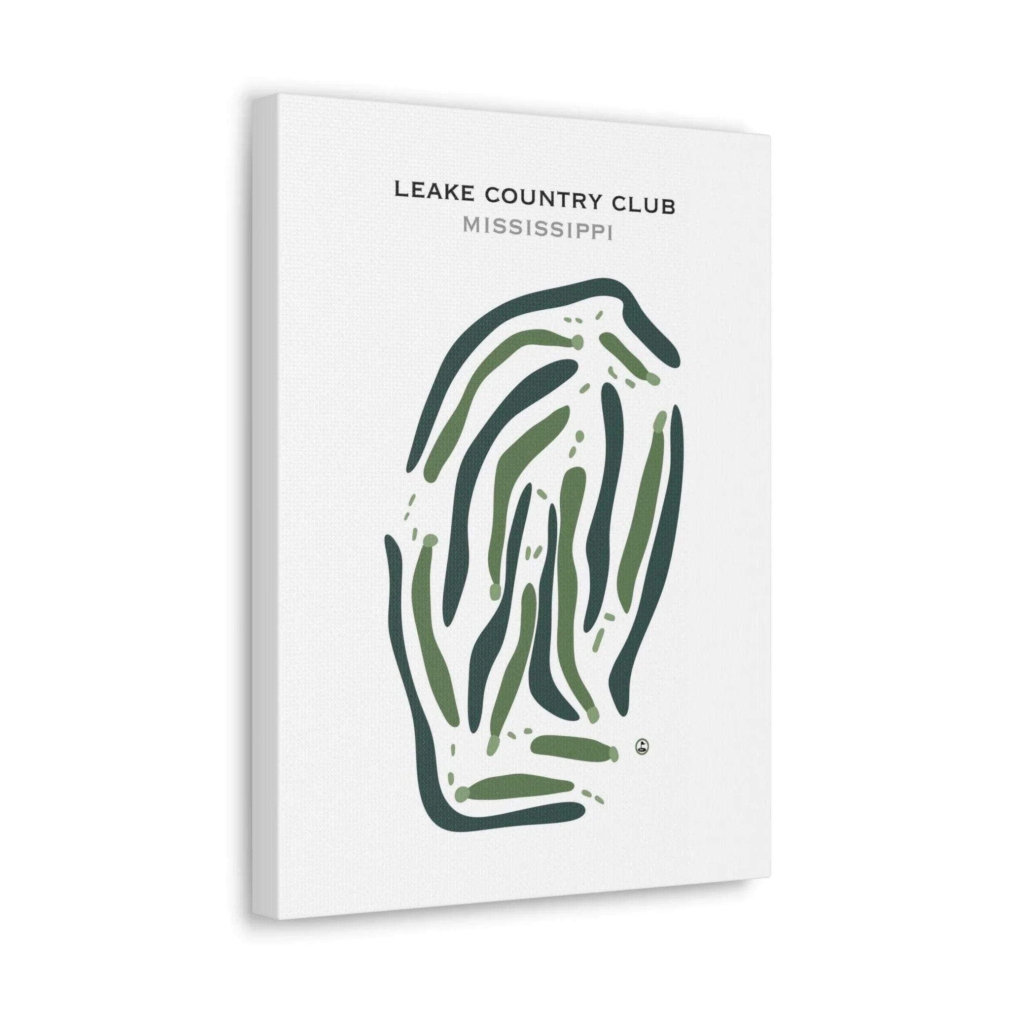 Leake Country Club, Mississippi - Printed Golf Course