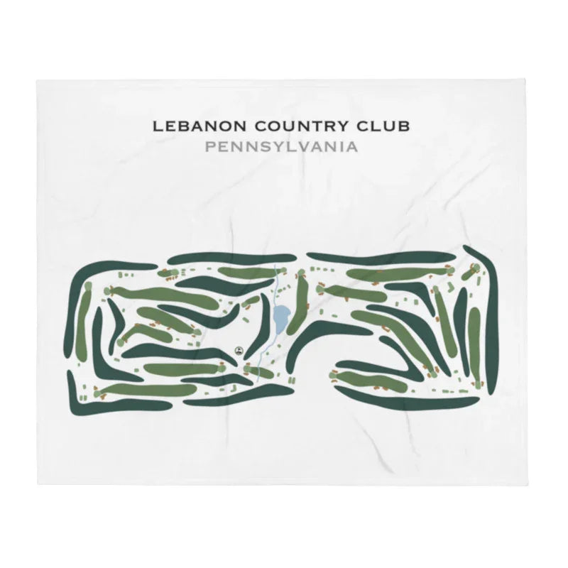 Lebanon Country Club, Pennsylvania - Printed Golf Course
