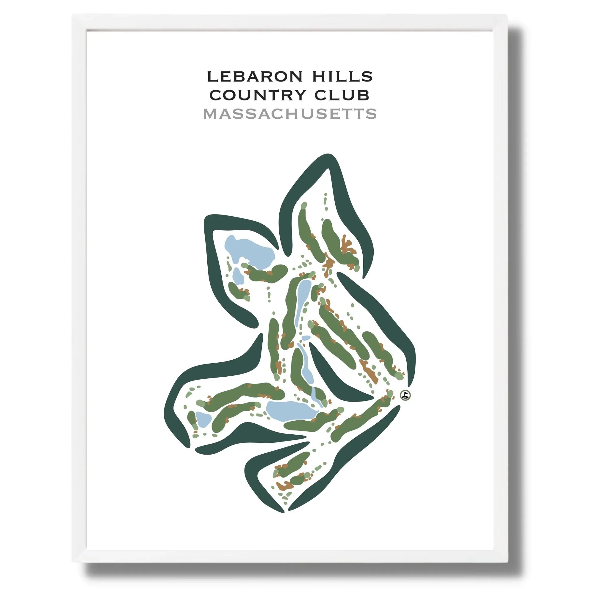 Lebaron Hills Country Club, Massachusetts - Printed Golf Courses