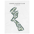 Ledges Country Club, Alabama - Printed Golf Courses