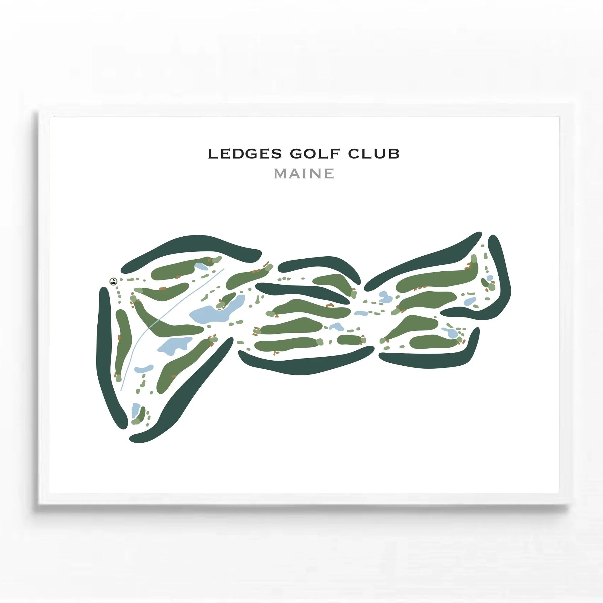 Ledges Golf Club, Maine - Printed Golf Courses