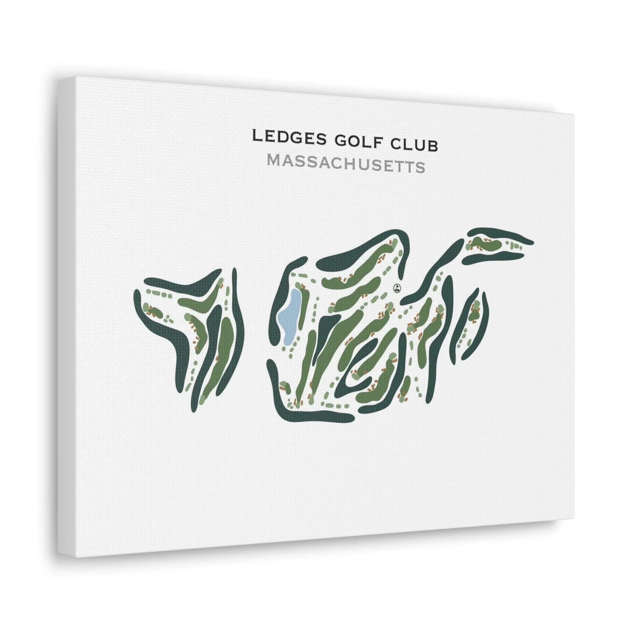 Ledges Golf Club, Massachusetts - Printed Golf Course