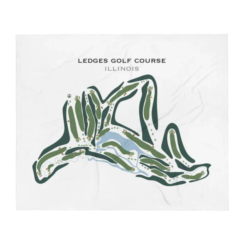 Ledges Golf Course, Illinois - Printed Golf Courses