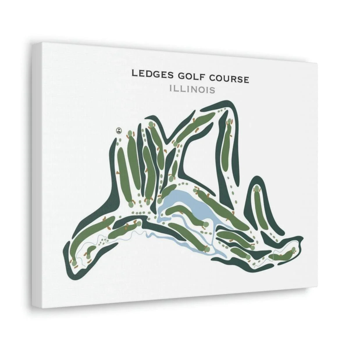 Ledges Golf Course, Illinois - Printed Golf Courses