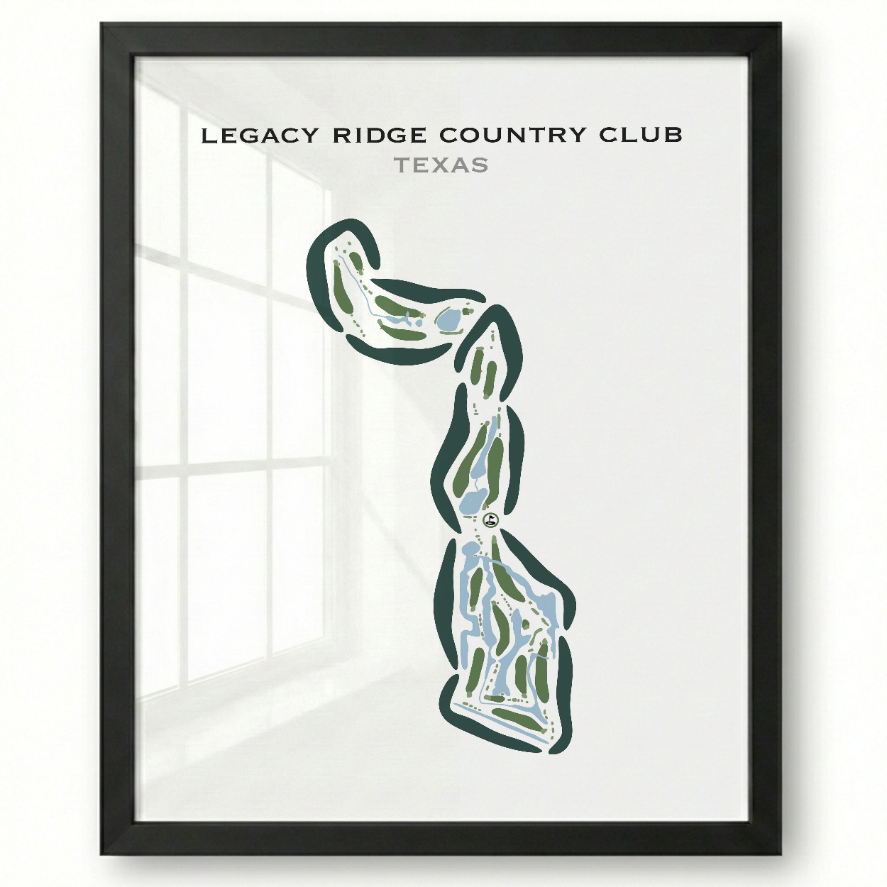 Legacy Ridge Country Club, Texas - Printed Golf Courses