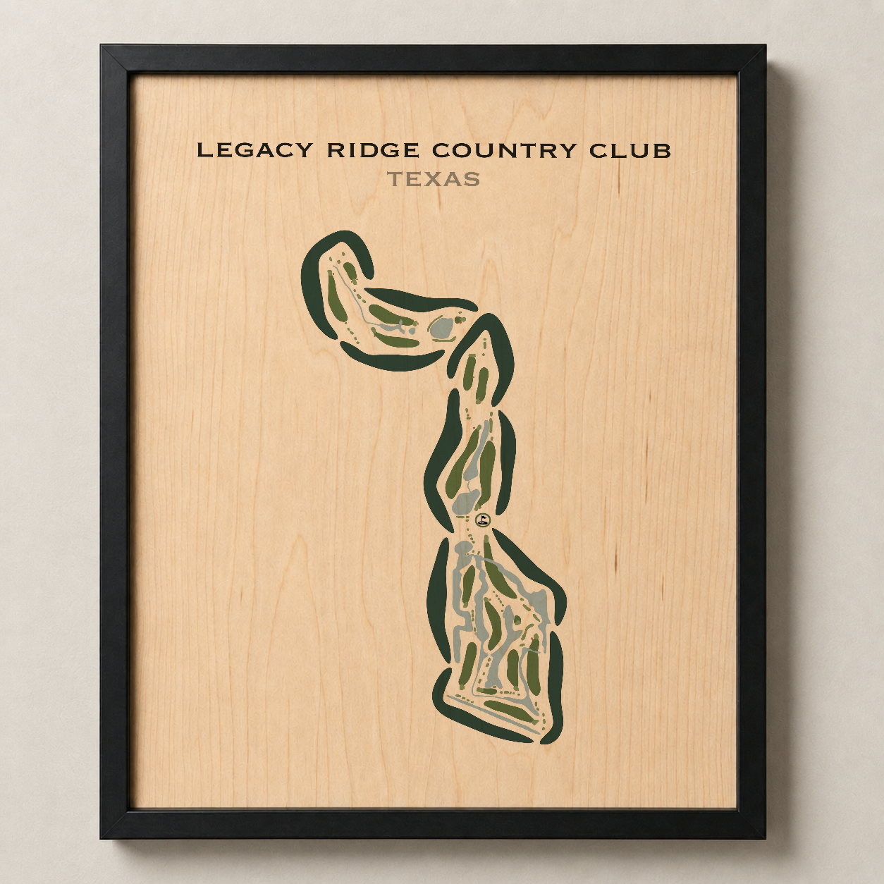 Legacy Ridge Country Club, Texas - Printed Golf Courses