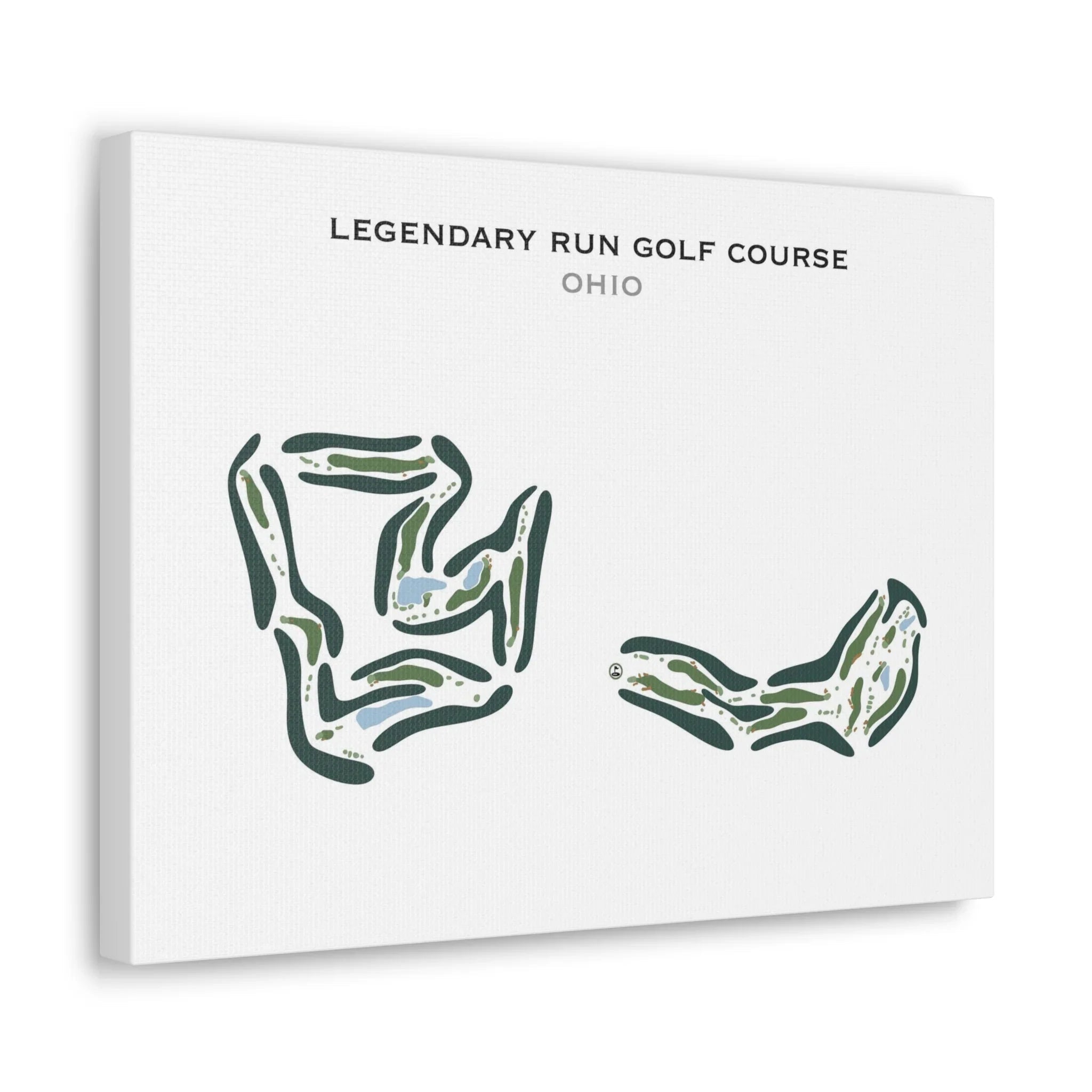 Legendary Run Golf Course, Ohio - Printed Golf Course
