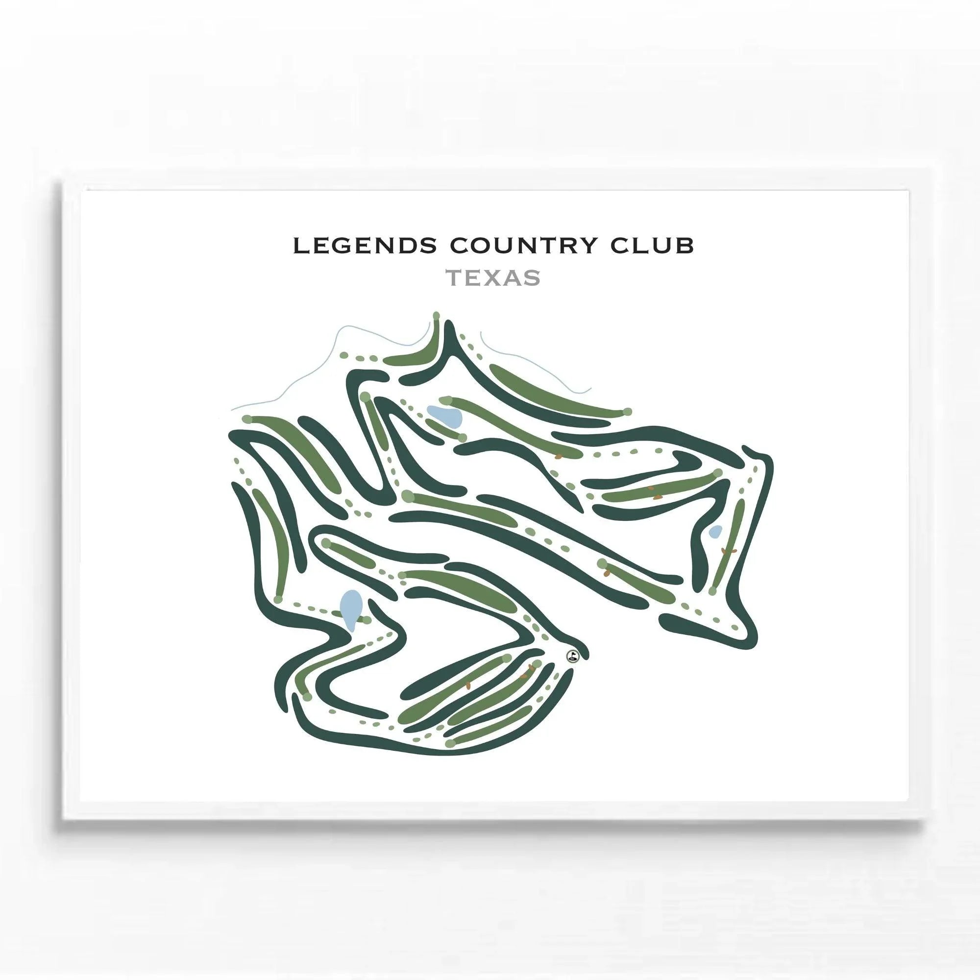 Legends Country Club, Texas - Printed Golf Courses