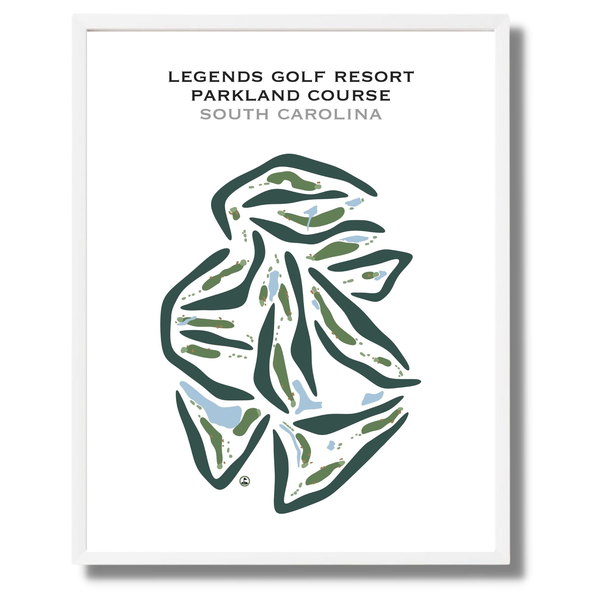 Legends Golf Resort - Parkland Course, South Carolina - Printed Golf Courses