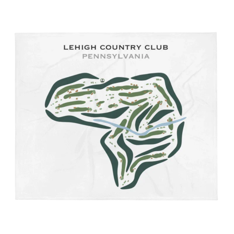 Lehigh Country Club, Pennsylvania - Printed Golf Courses