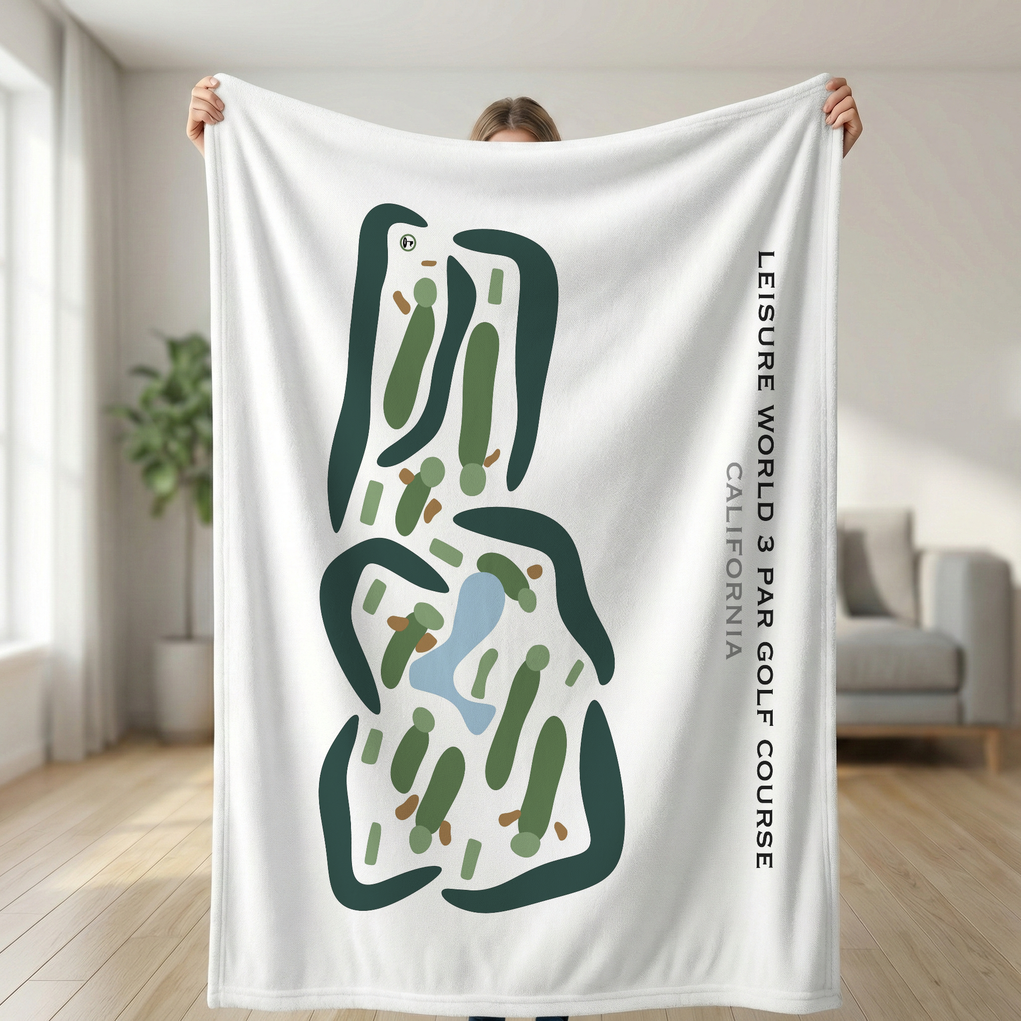 Leisure World 3 Par Golf Course, California - Printed Golf Courses