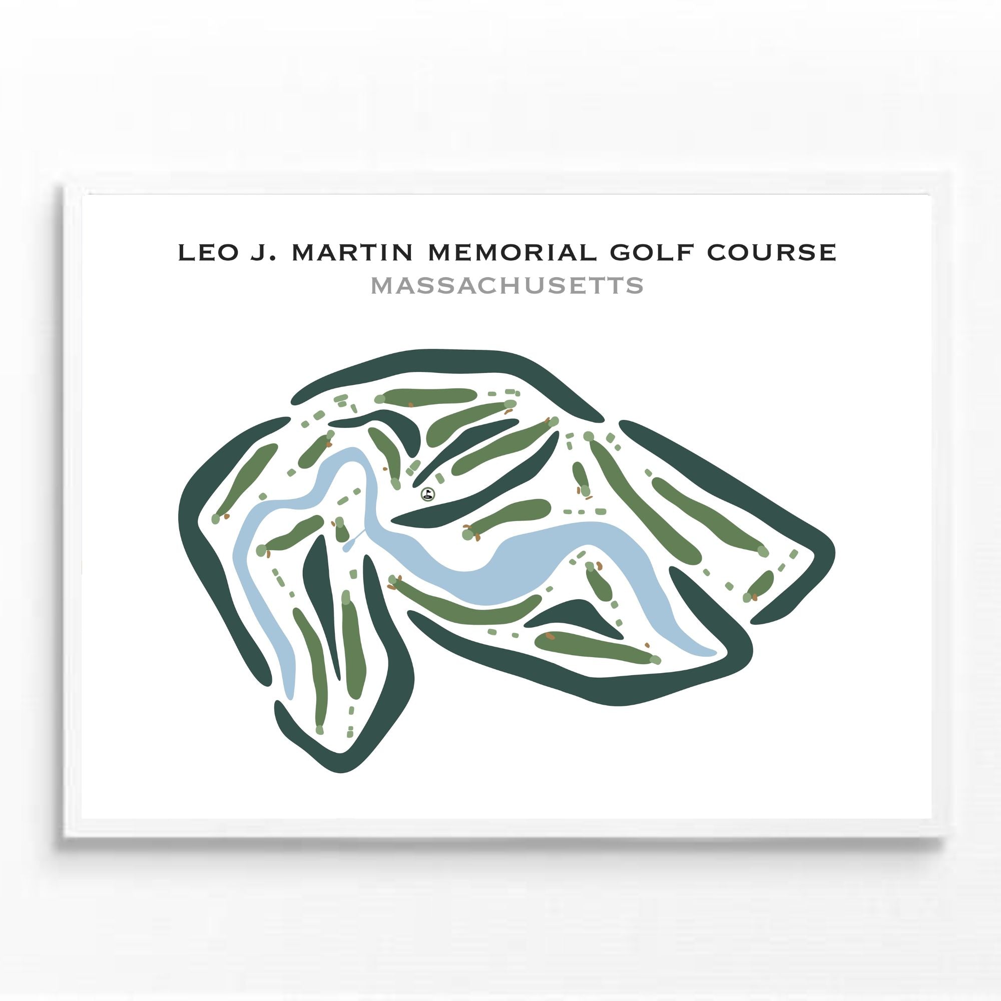 Leo J. Martin Memorial Golf Course, Massachusetts - Printed Golf Courses