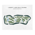 Liberty Lake Golf Course, Washington - Printed Golf Course