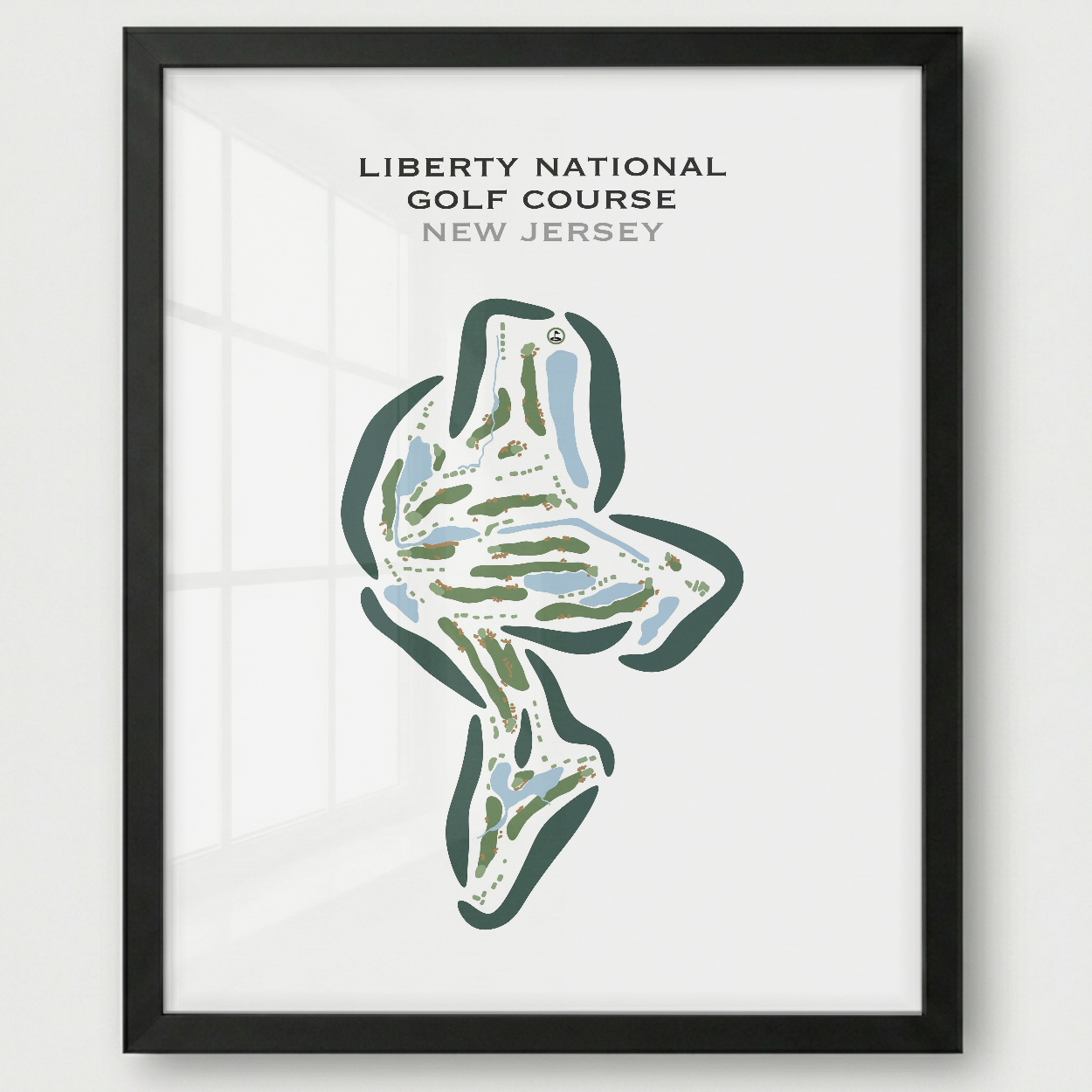 Liberty National Golf Club, New Jersey - Printed Golf Courses
