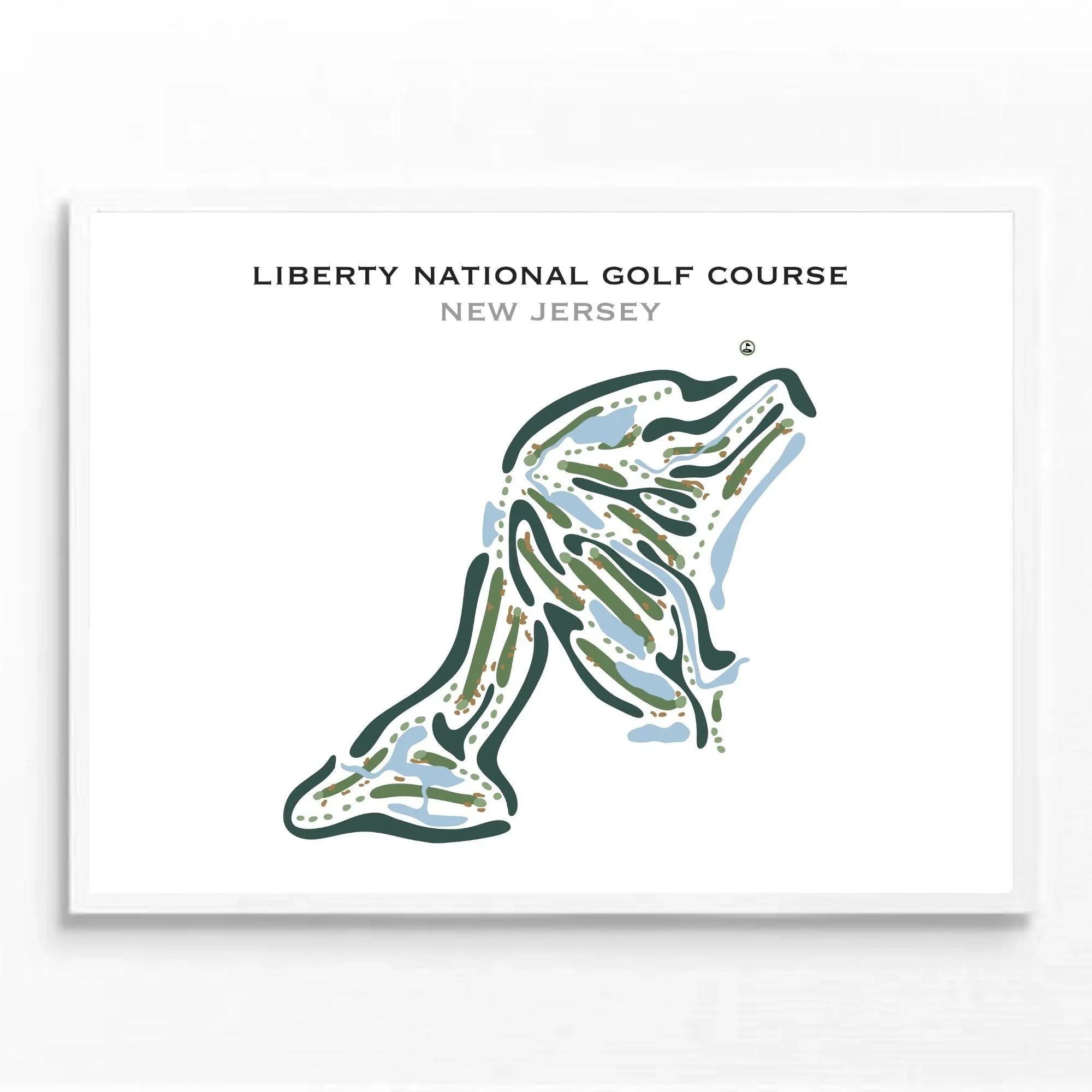 Liberty National Golf Course, New Jersey - Printed Golf Courses