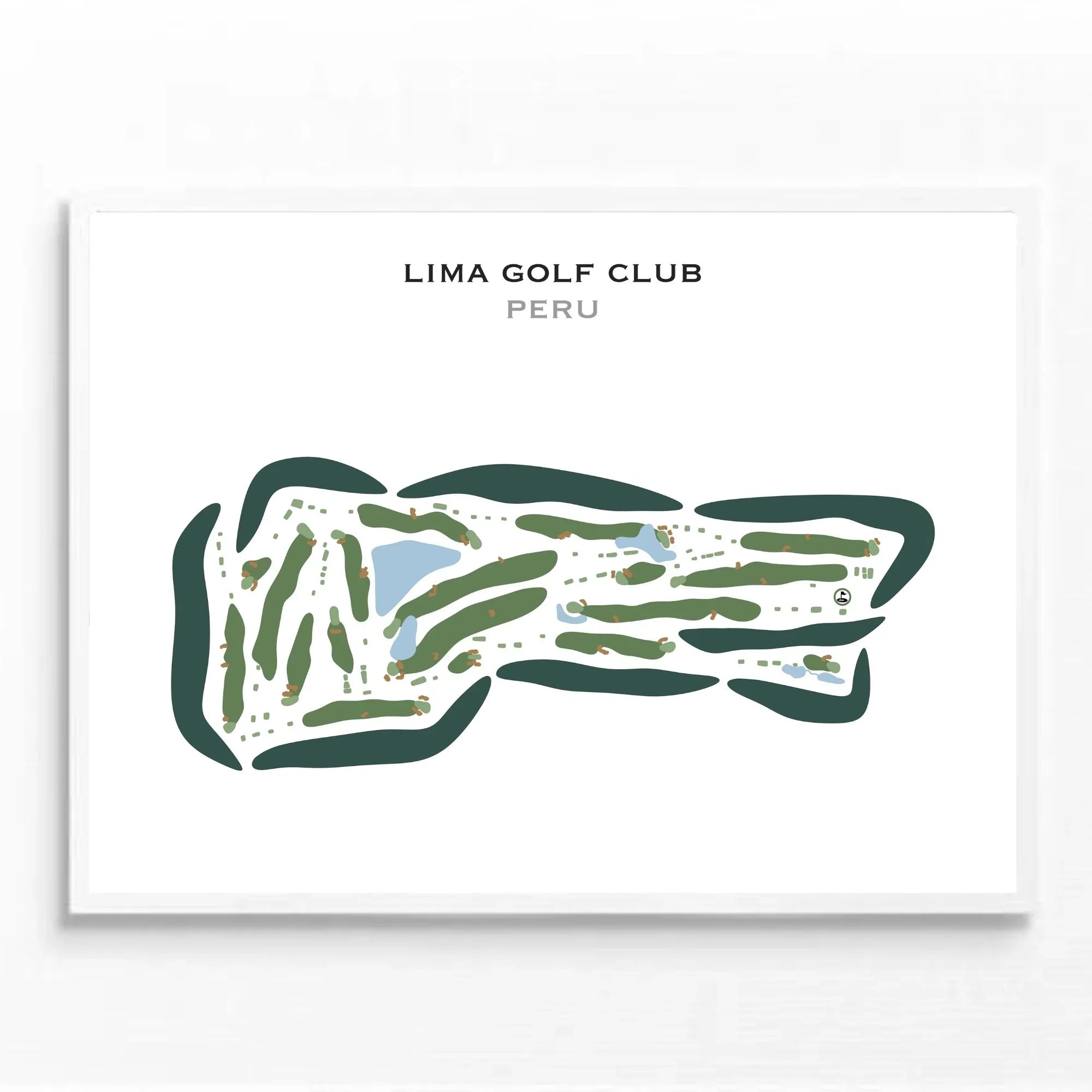 Lima Golf Club, Peru - Printed Golf Courses