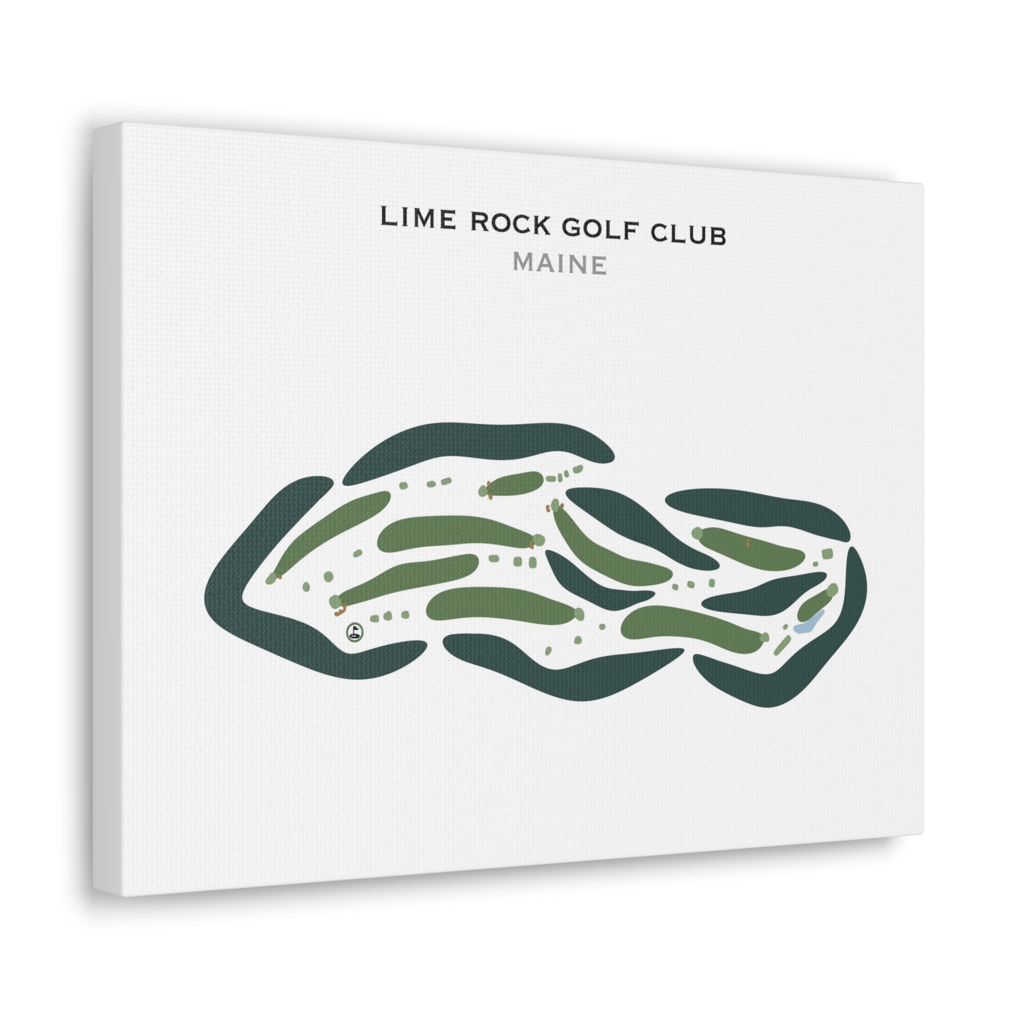 Lime Rock Golf Club, Maine - Printed Golf Courses