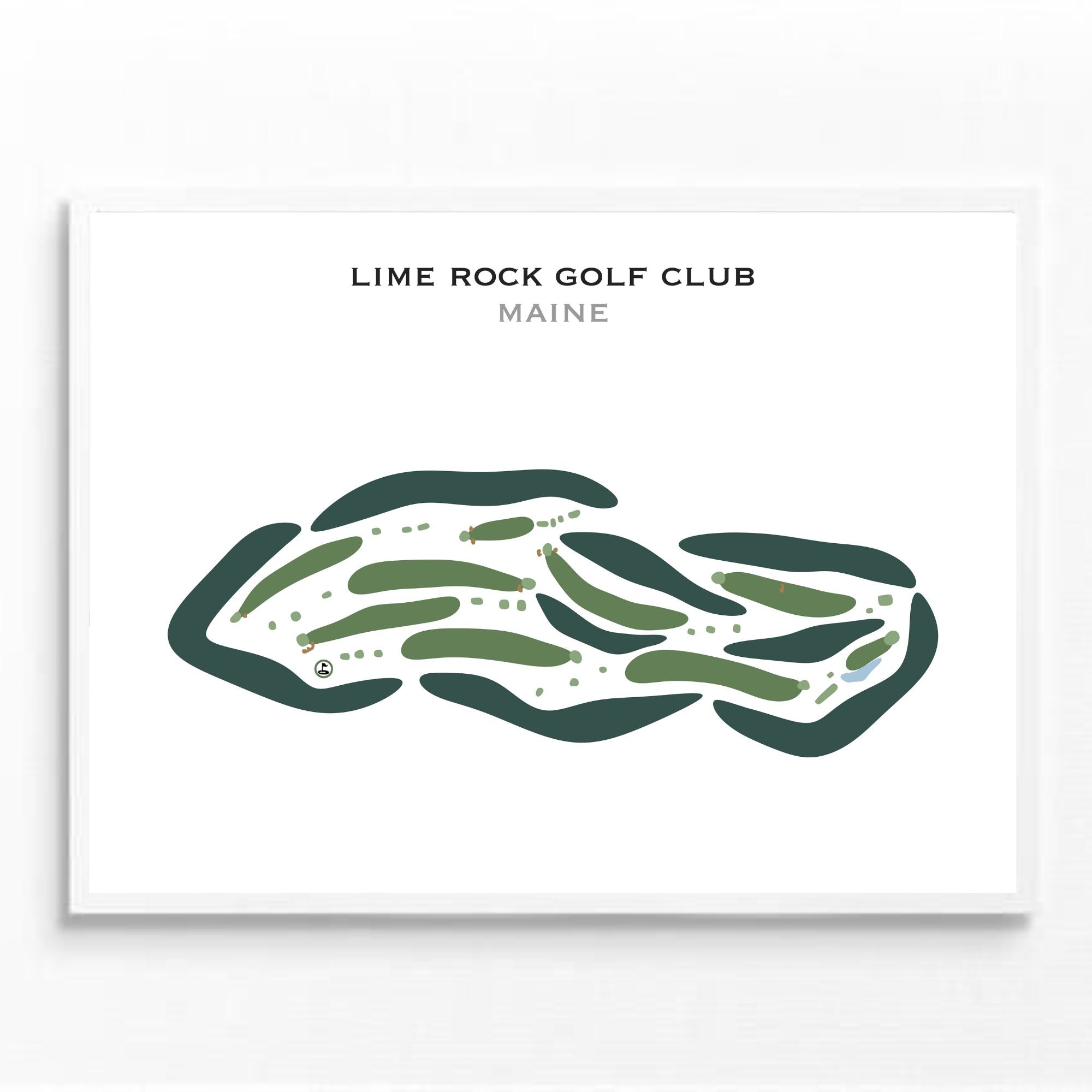 Lime Rock Golf Club, Maine - Printed Golf Courses